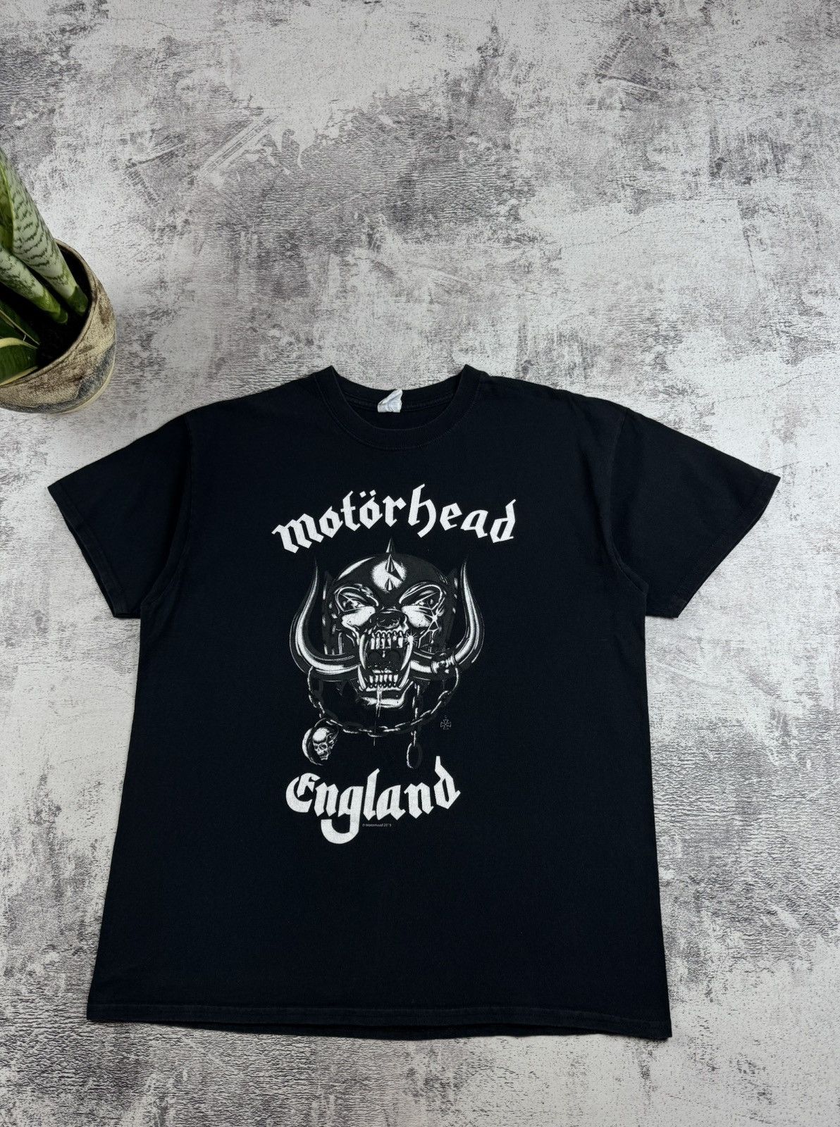Band Tees Motorhead Of England 2015 Metal Rock Tour Faded Merch Devil Band T Shirt Jersey Size US L / EU 52-54 / 3 - 5 Thumbnail