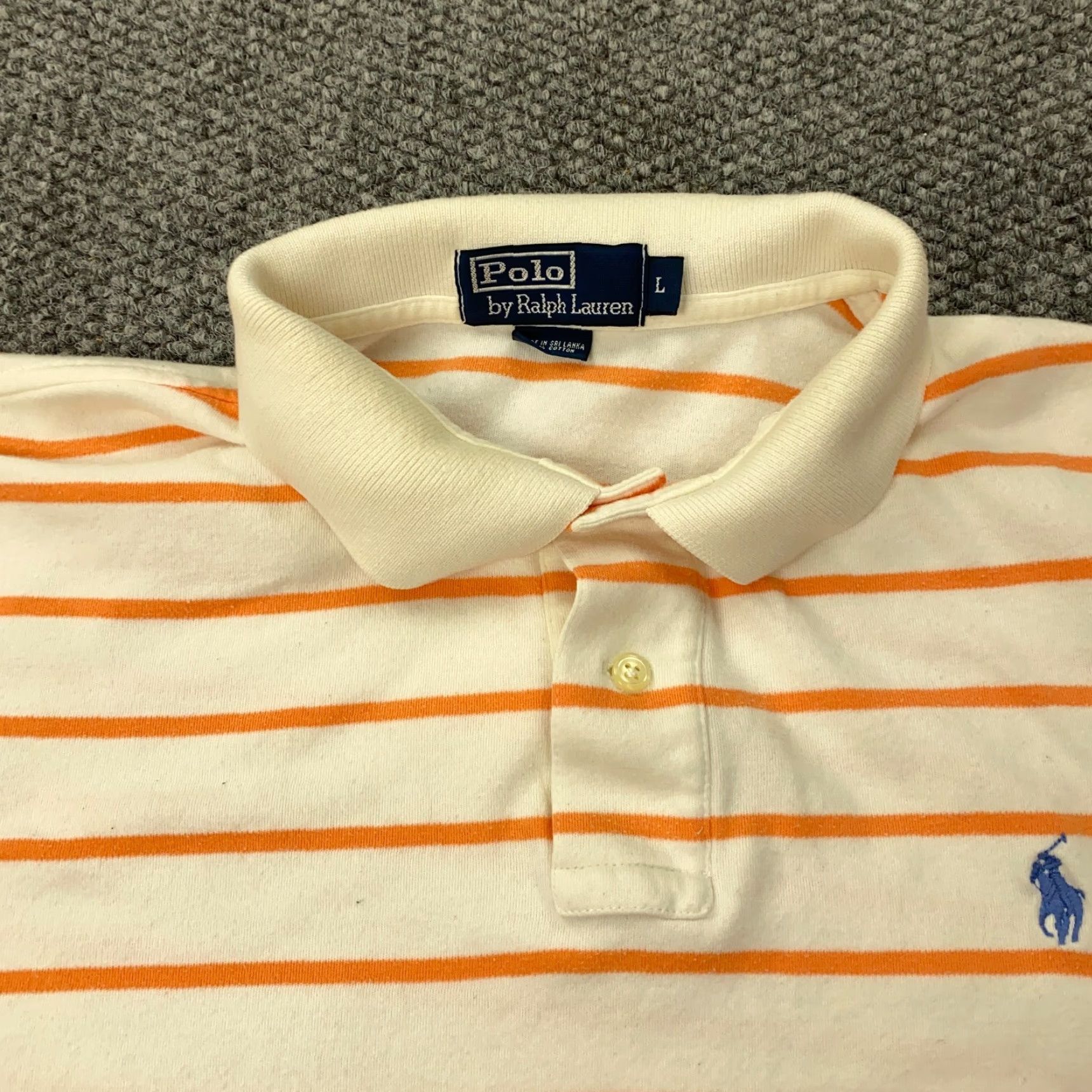 Polo Ralph Lauren VINTAGE Polo Ralph Lauren Shirt Mens XL White Striped Pony Preppy Polo Shirt Adult XL White Polo Ralph Lauren Mens X-Large Striped Pony Preppy Vintage Size US XL / EU 56 / 4 - 3 Thumbnail