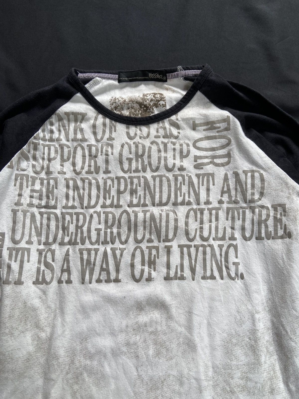 Japanese Brand THERES A WAY MOSSINO POEM RAGLAN TER Size US S / EU 44-46 / 1 - 5 Thumbnail