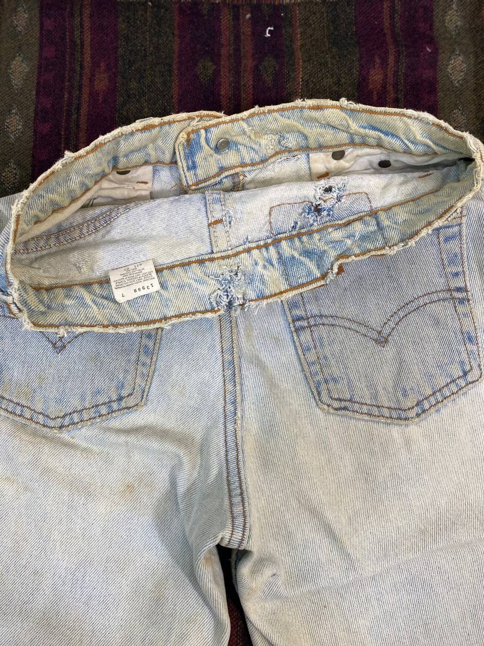 Levi's vintage levis 550 light wash relaxed fit tapered leg denim Size US 28 / EU 44 - 12 Thumbnail