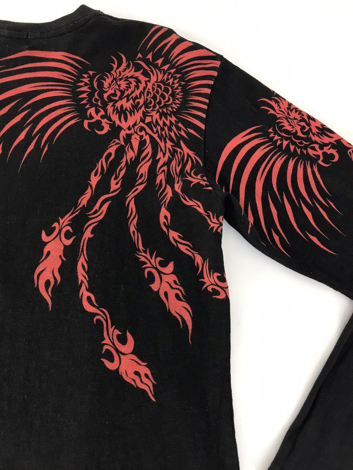 Japanese Brand × Vintage Vintage JapaneseBrand Embroidery Phoenix Long Sleeve S-Shirt Size US L / EU 52-54 / 3 - 9 Thumbnail