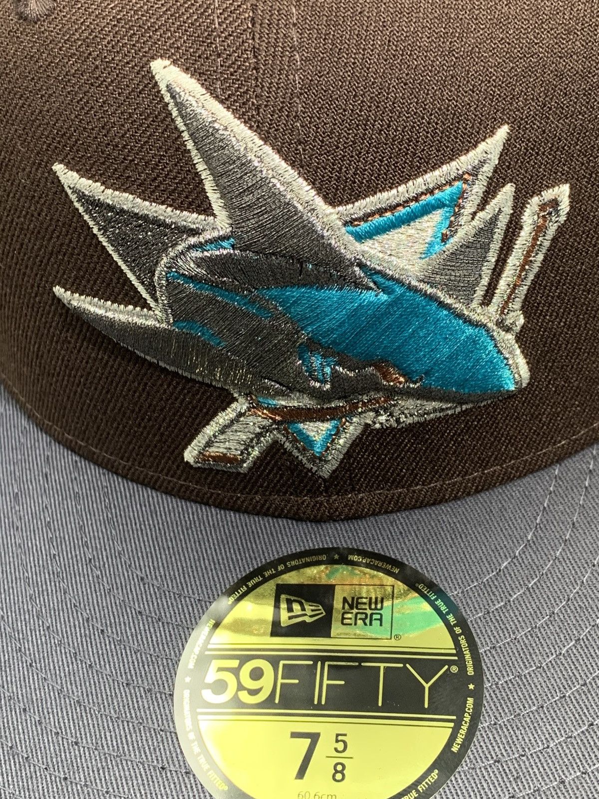 New Era San Jose Sharks Exclusive New Era 59Fifty Fitted Hat 7 5/8 Size ONE SIZE - 2 Thumbnail