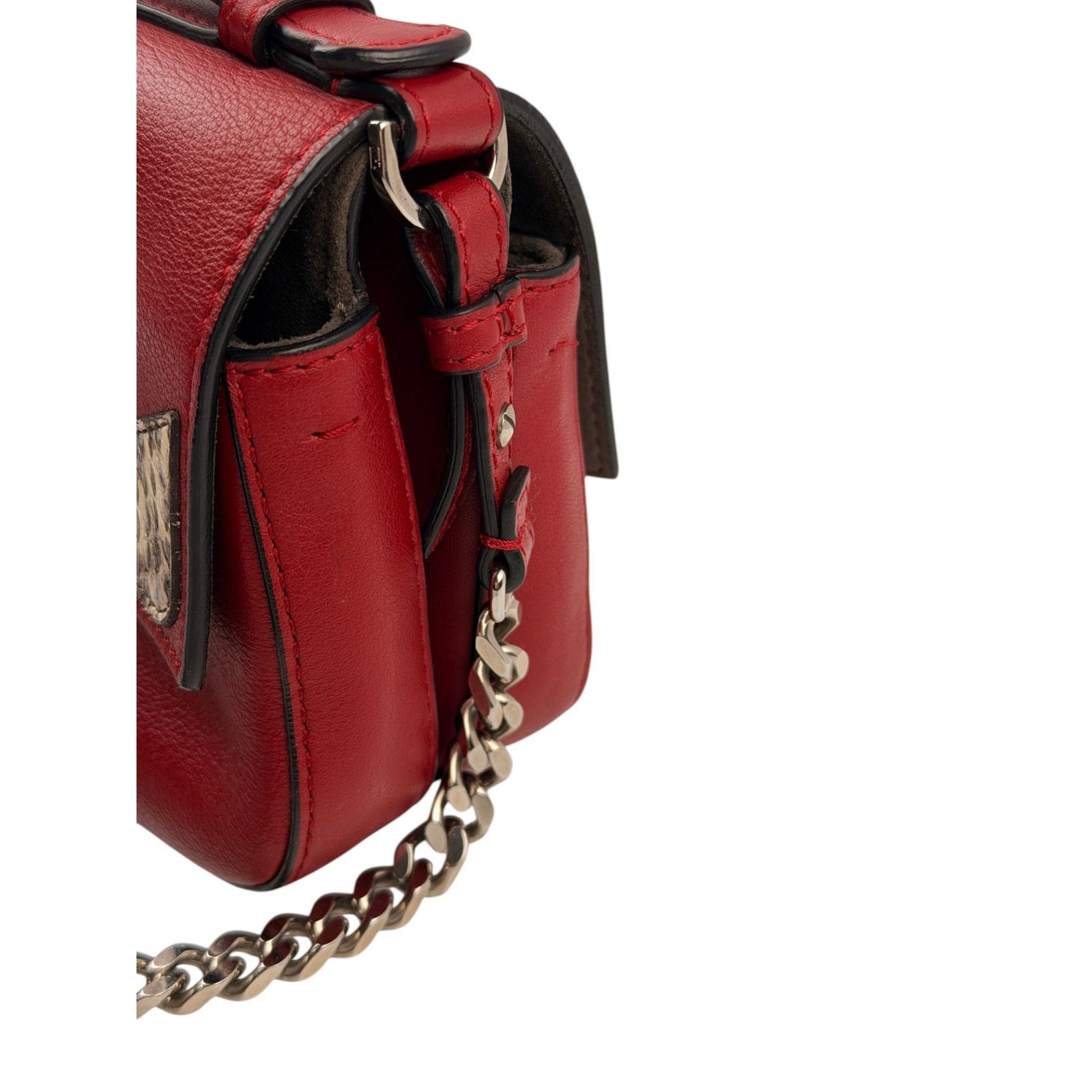 Fendi Fendi Micro Monster Baguette Bag red Size ONE SIZE - 7 Thumbnail