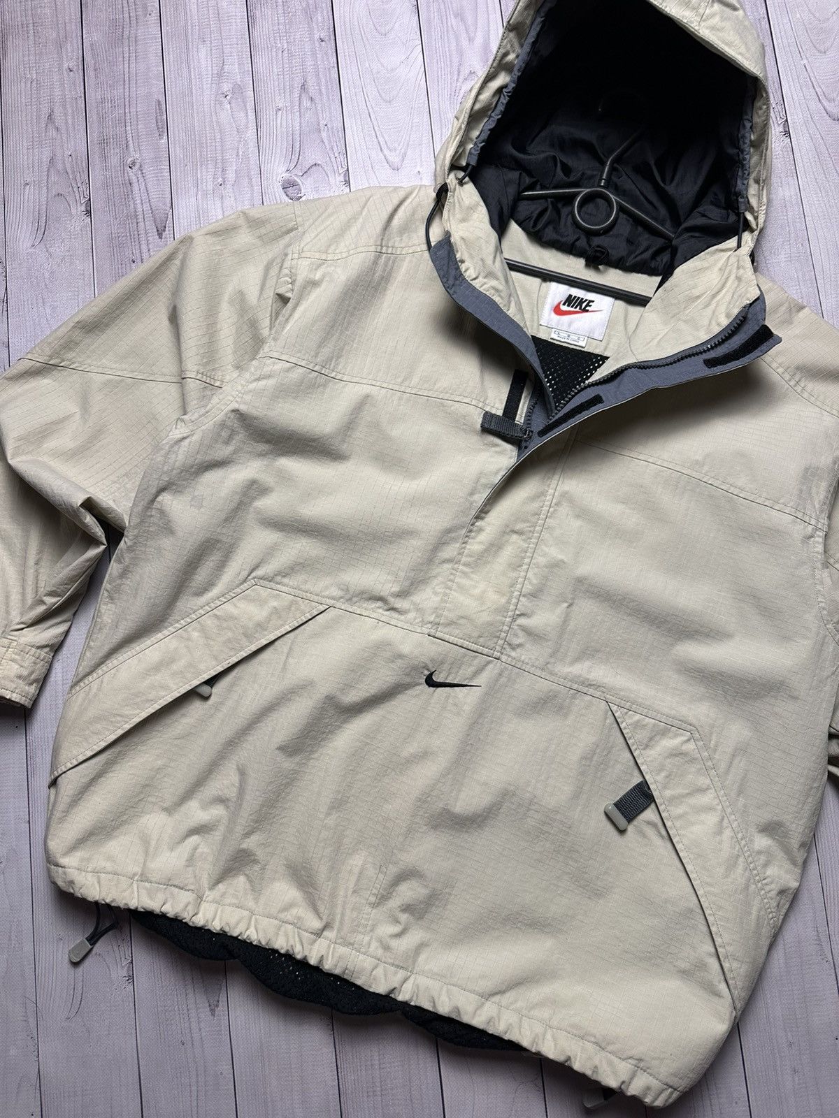 Nike × Vintage Vintage Nike jacket logo swoosh anorak size L rare Size US L / EU 52-54 / 3 - 2 Thumbnail