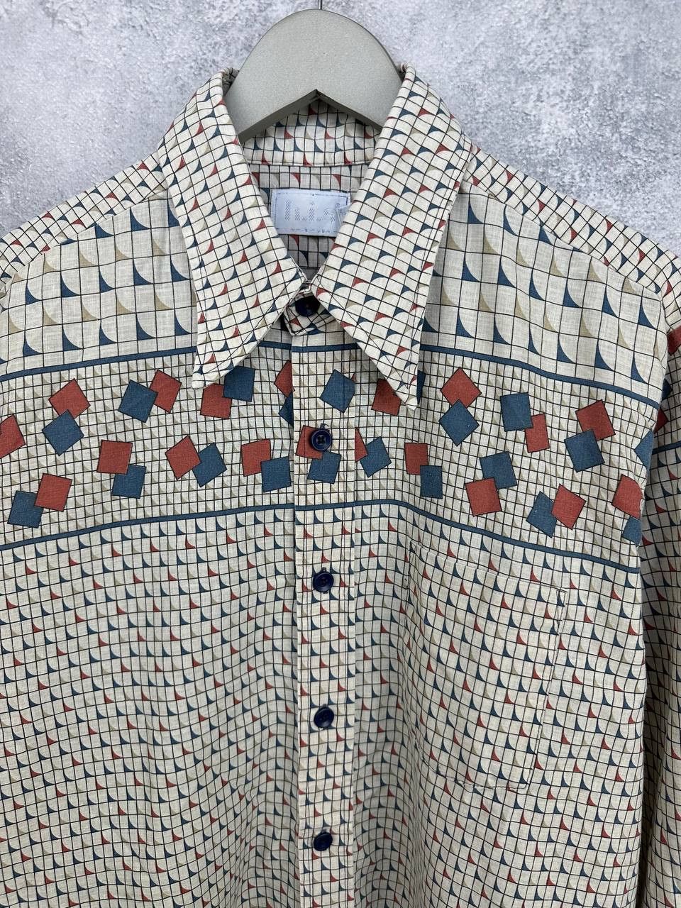 Vintage Vintage 70s H.I.S Retro Western Geometric ButtonUp Shirt LS Size US XL / EU 56 / 4 - 4 Thumbnail