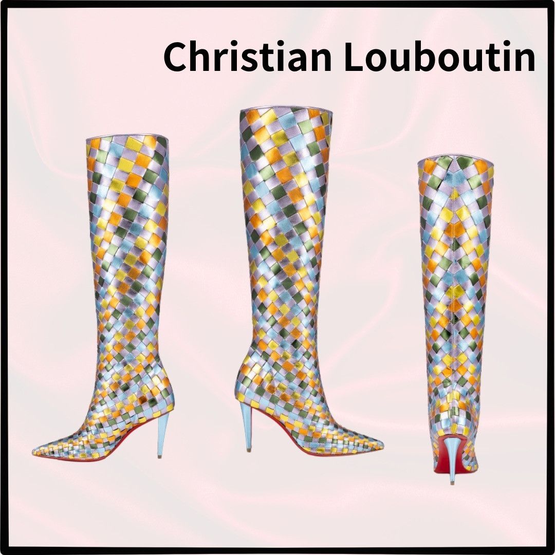 Christian Louboutin o1w1db10325 Boots in multi colour Size US 7 / IT 37 - 2 Thumbnail