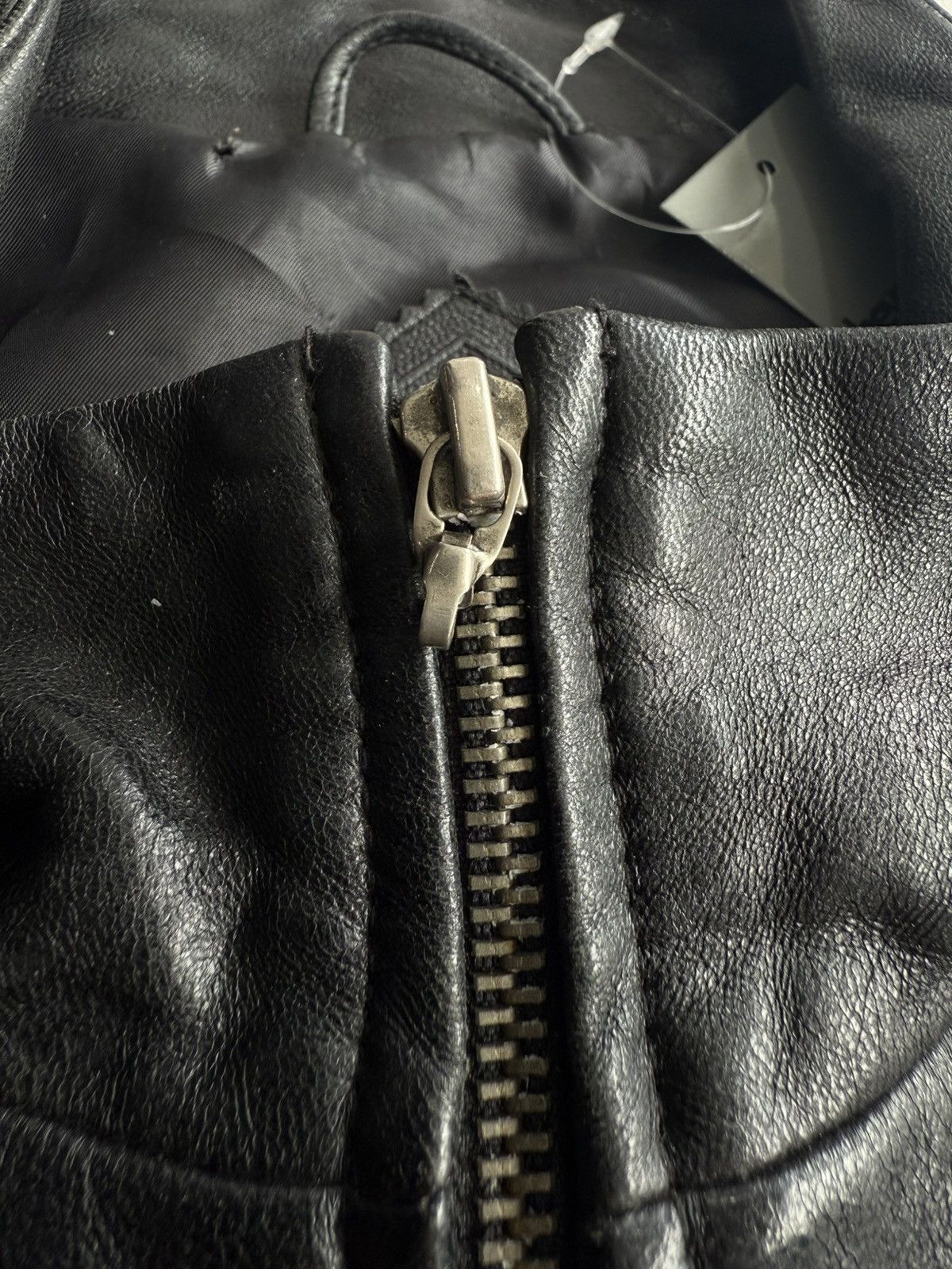 Balenciaga 1997 Balenciaga - Motorcycle Zip Leather Jacket Size US XL / EU 56 / 4 - 5 Thumbnail