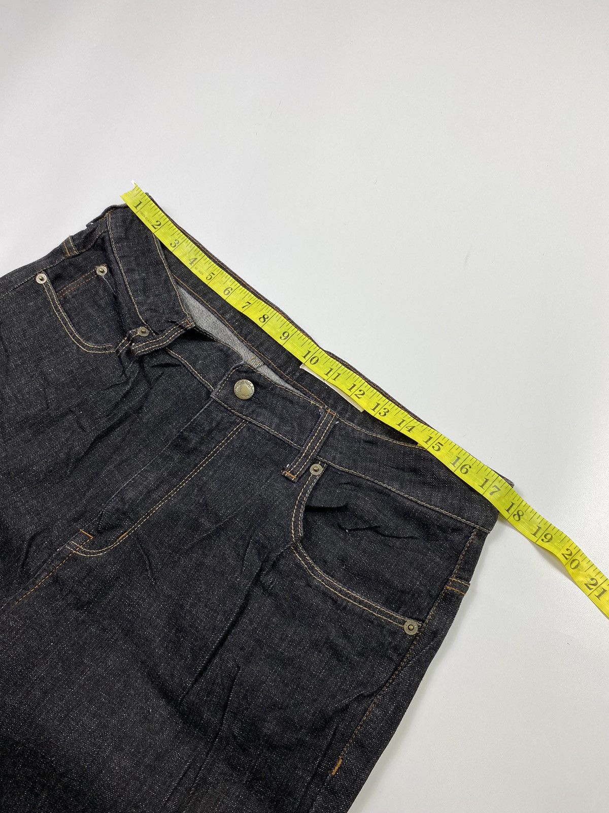 If Six Was Nine japanese brand navy natural jeans denim numbernine Size US 34 / EU 50 - 9 Thumbnail