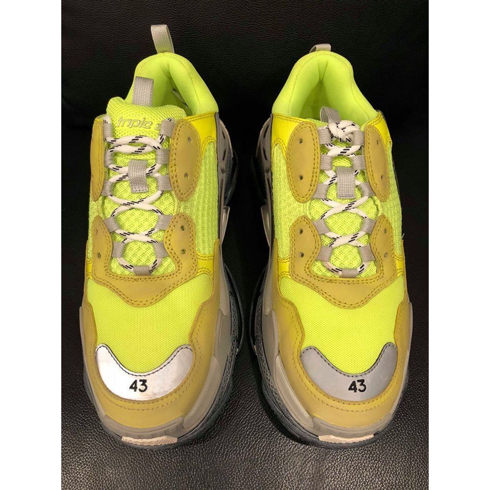Balenciaga Balenciaga Triple S Sneaker Neon Yellow Grey Speed Size US 10 / EU 43 - 7 Thumbnail