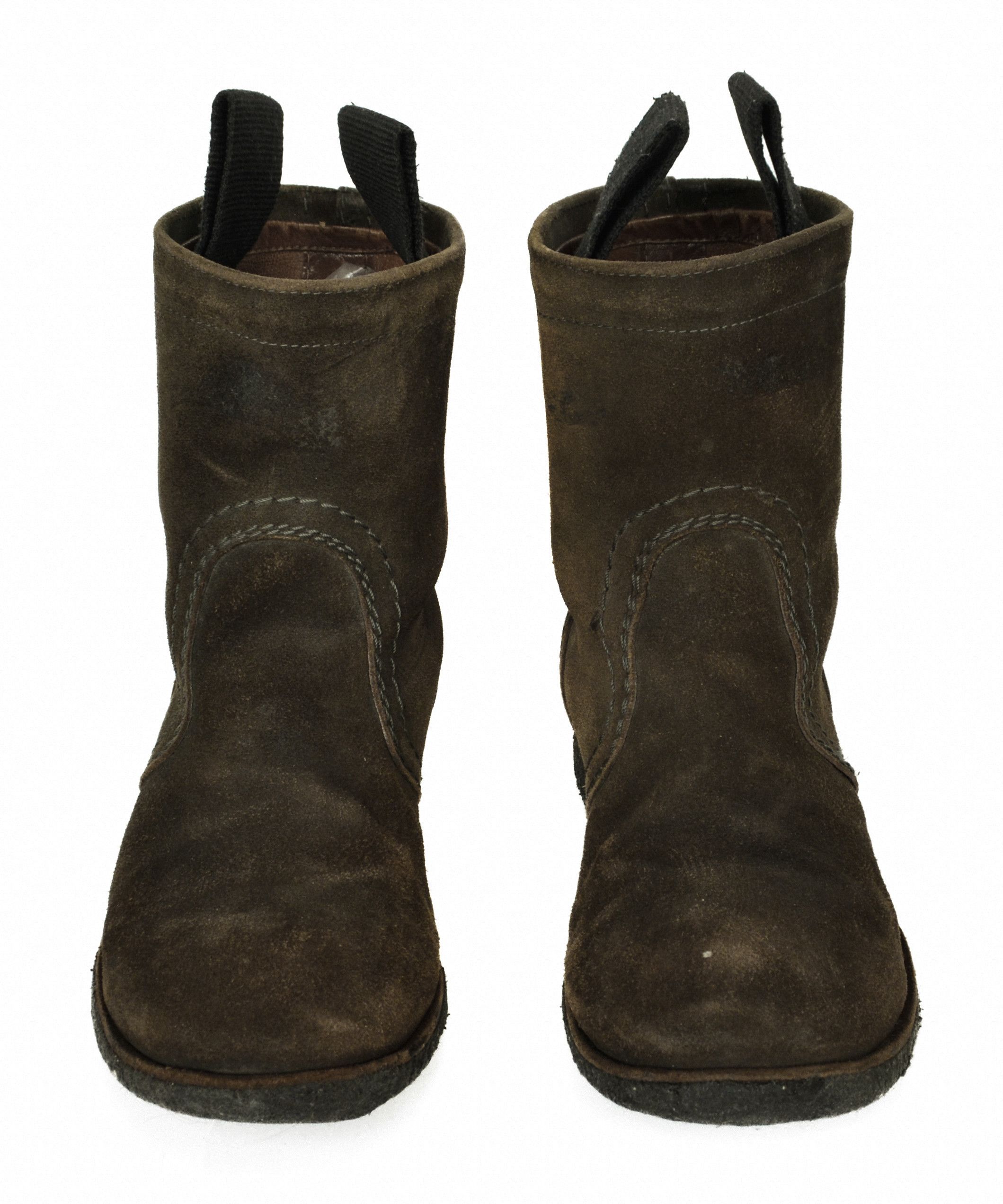 Rick Owens RICK OWENS Boots Suede Brown Shoes Leather Creeper Vintag Size US 7 / EU 40 - 2 Thumbnail