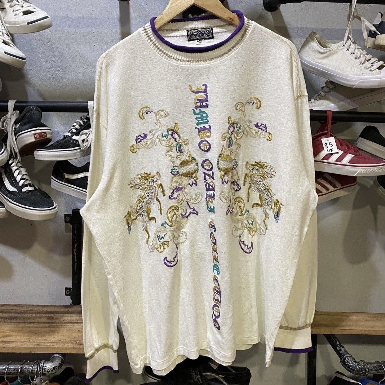 Japanese Brand Japanese Brand Jumbo Ozaki Collection Embroidered Sweatshirt Size US XXL / EU 58 / 5 - 1 Thumbnail