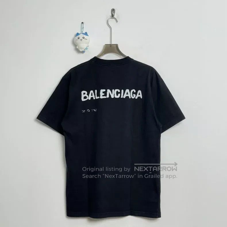 Balenciaga Balenciaga Front and Back Spray Paint Letter Logo Short Sl Size US XXS / EU 40 - 2 Thumbnail