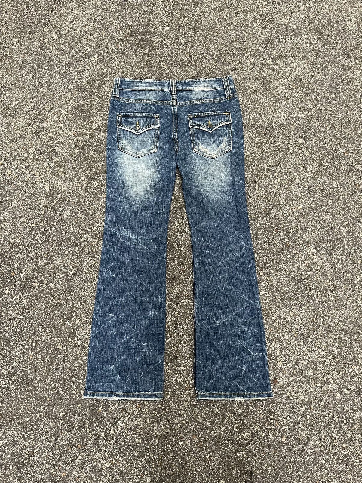 Hysteric Glamour Flare Jeans Ozz First Destroyed Distressed Denim Size US 32 / EU 48 - 11 Thumbnail