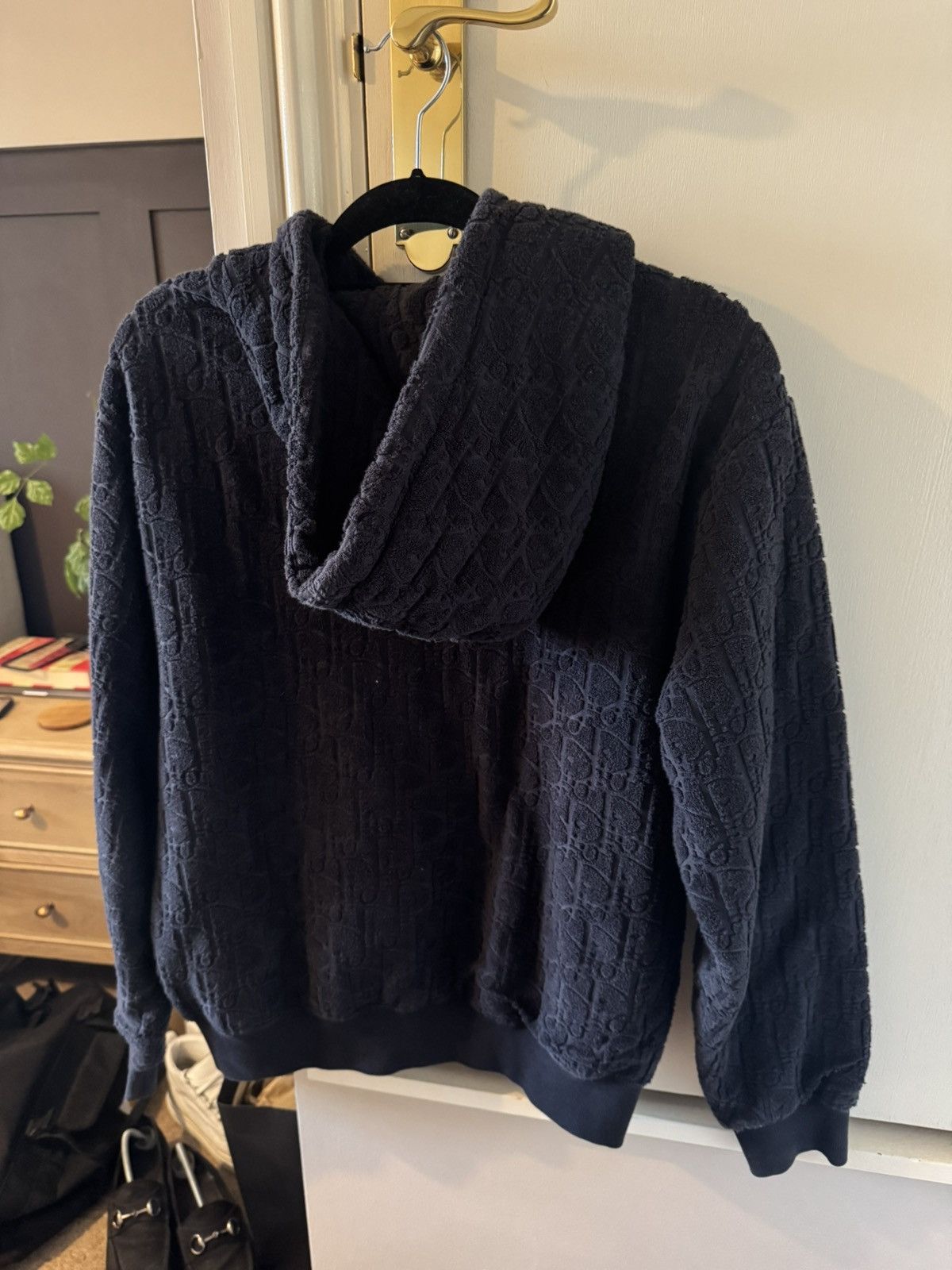 Dior Christian Dior navy toweling hoodie size small Size US S / EU 44-46 / 1 - 7 Thumbnail