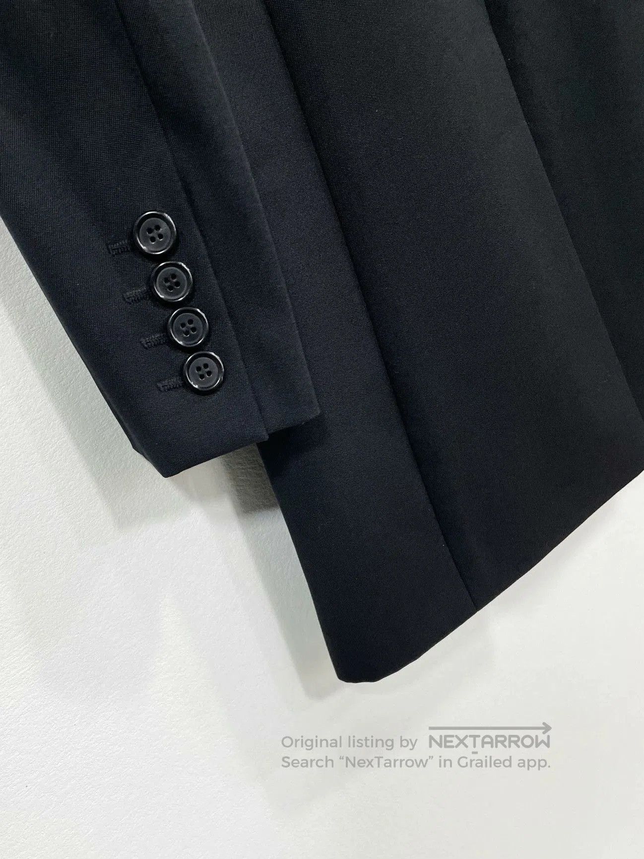 Saint Laurent Paris SAINT LAURENT Men's Black Wool Coat. Size US S / EU 44-46 / 1 - 7 Thumbnail