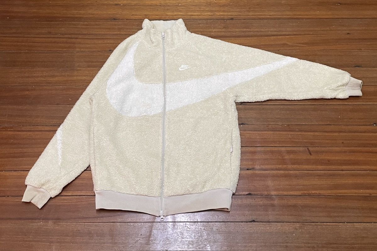 Nike Big Swoosh Reversible Boa Jacket | Grailed