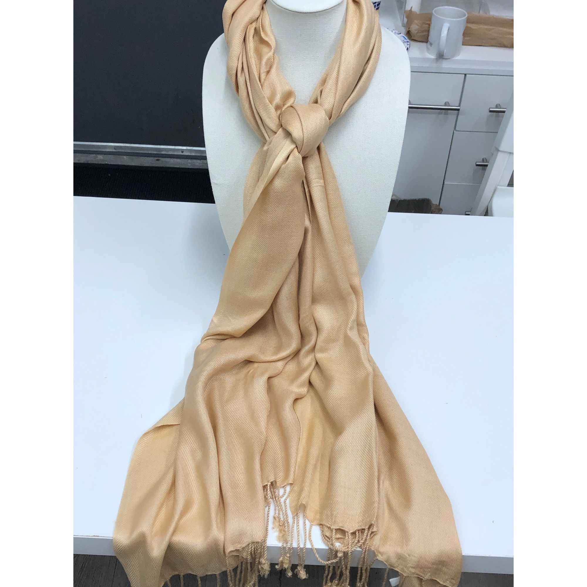 Other Lightweight Butter Color Scarf NWT Size ONE SIZE - 4 Thumbnail