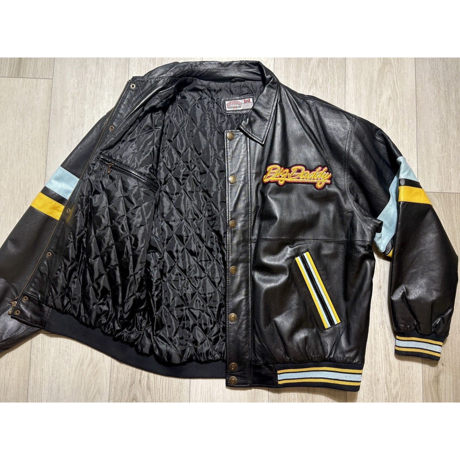 Other Big Daddy Leather Varsity Jacket Oversized Y2K Men’s 3XL Size US XXL / EU 58 / 5 - 3 Thumbnail