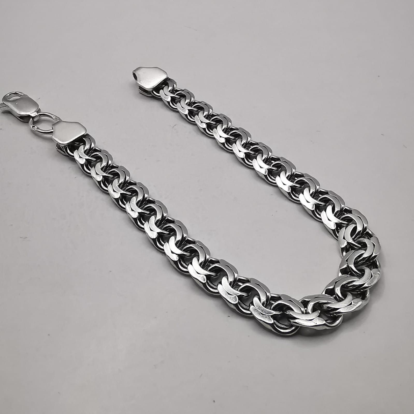 Sterling Silver Vintage Bracelet Jewelry,925 Sterling Silver,Handmade 18,73g Size ONE SIZE - 8 Thumbnail