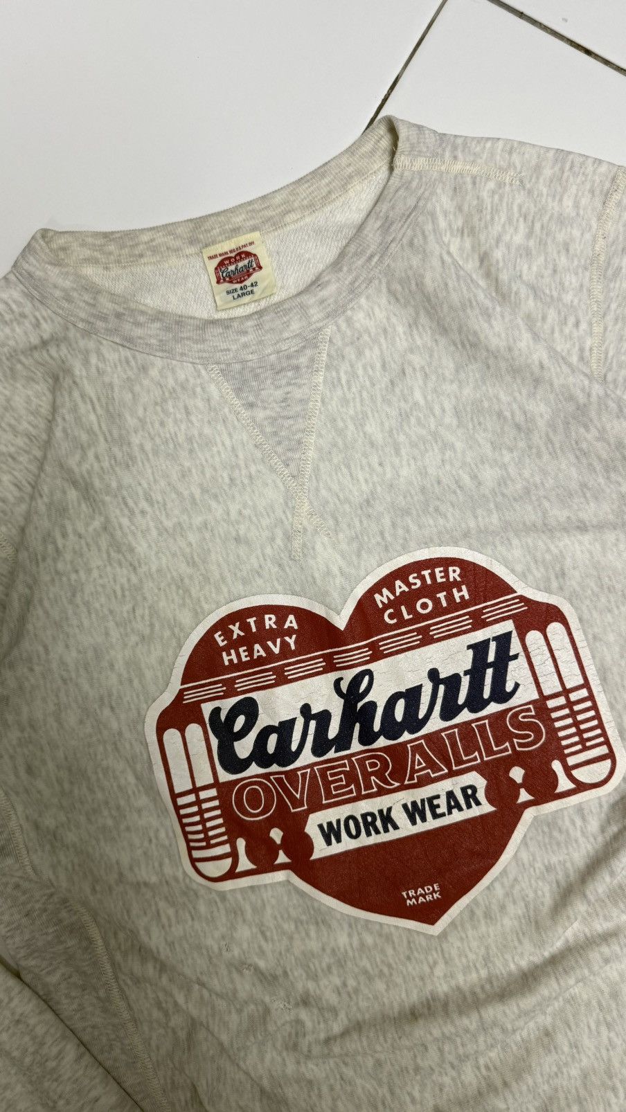 Carhartt Vintage carhartt 50s sweatshirts OG rare item Size US L / EU 52-54 / 3 - 17 Thumbnail
