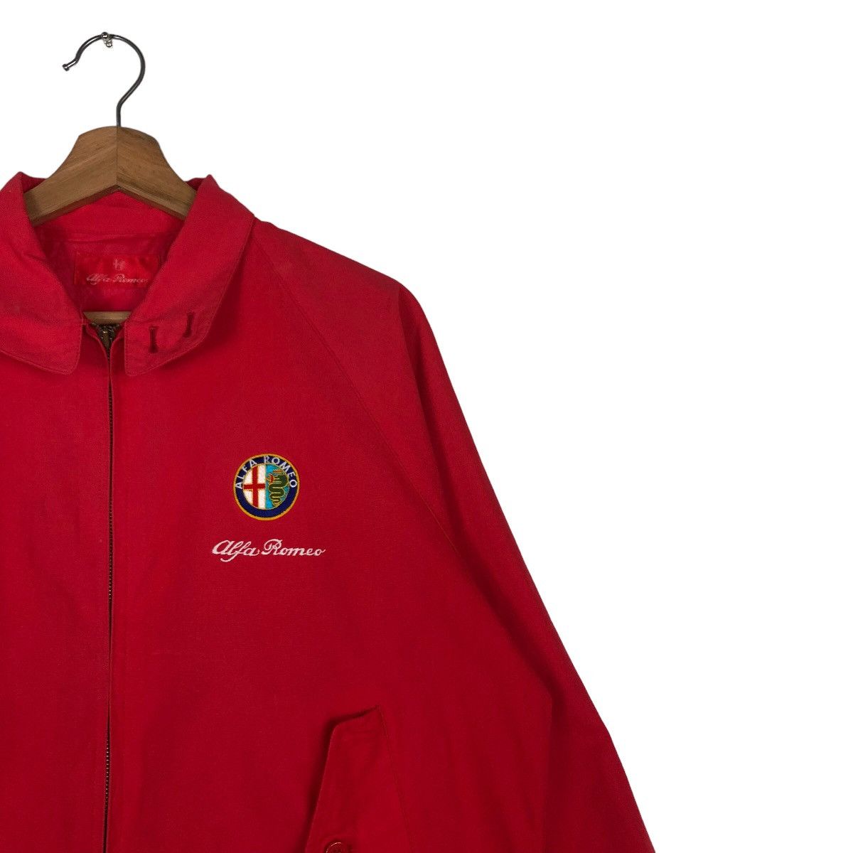 Japanese Brand 🔥Vintage Bomber Jacket Alfa Romeo Big Logo Car Jacket Size US M / EU 48-50 / 2 - 6 Thumbnail