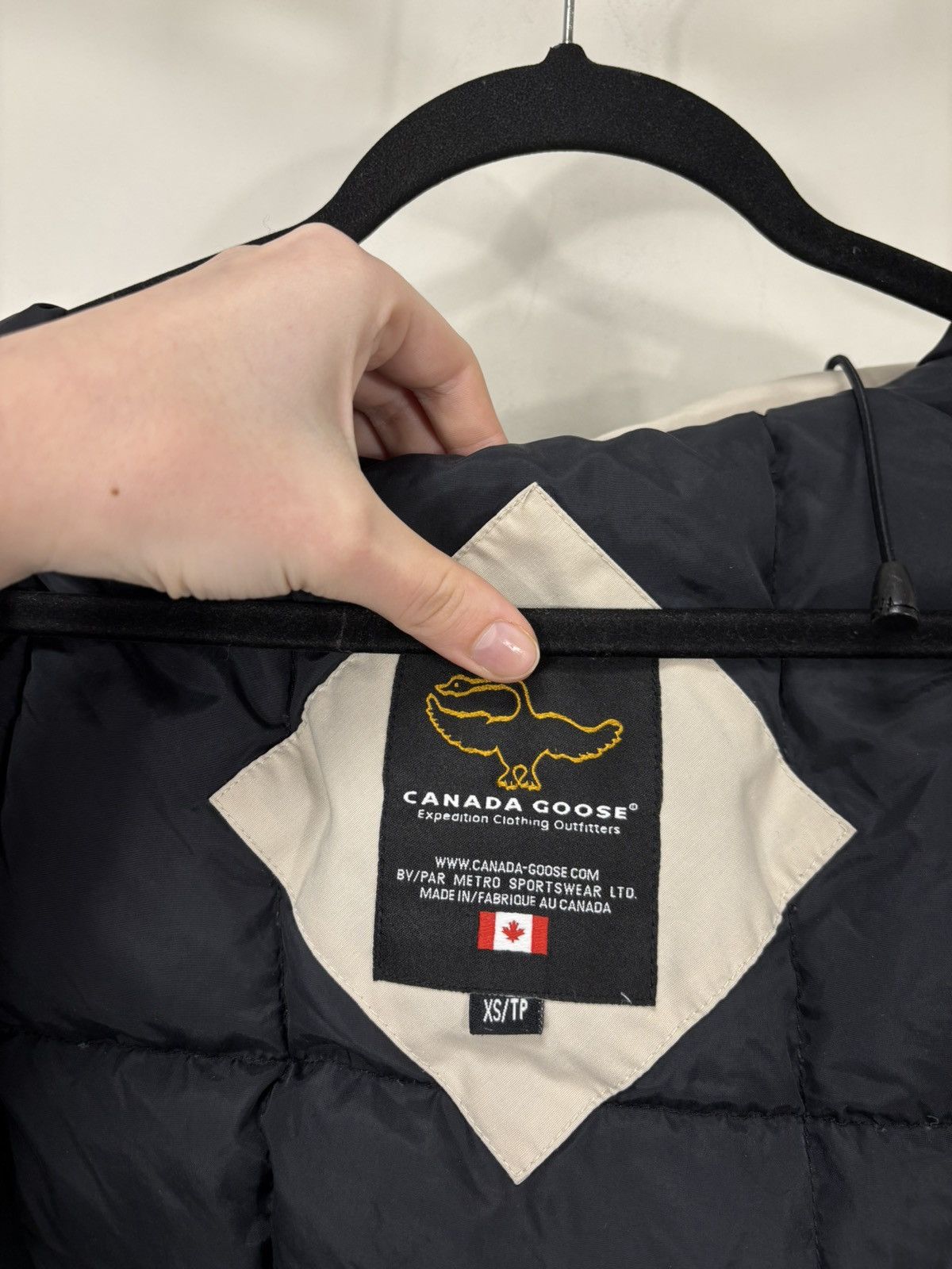 Canada Goose Canada Goode Trillium Women’s Beige Hooded Down Parka Jacket Size XS / US 0-2 / IT 36-38 - 15 Thumbnail