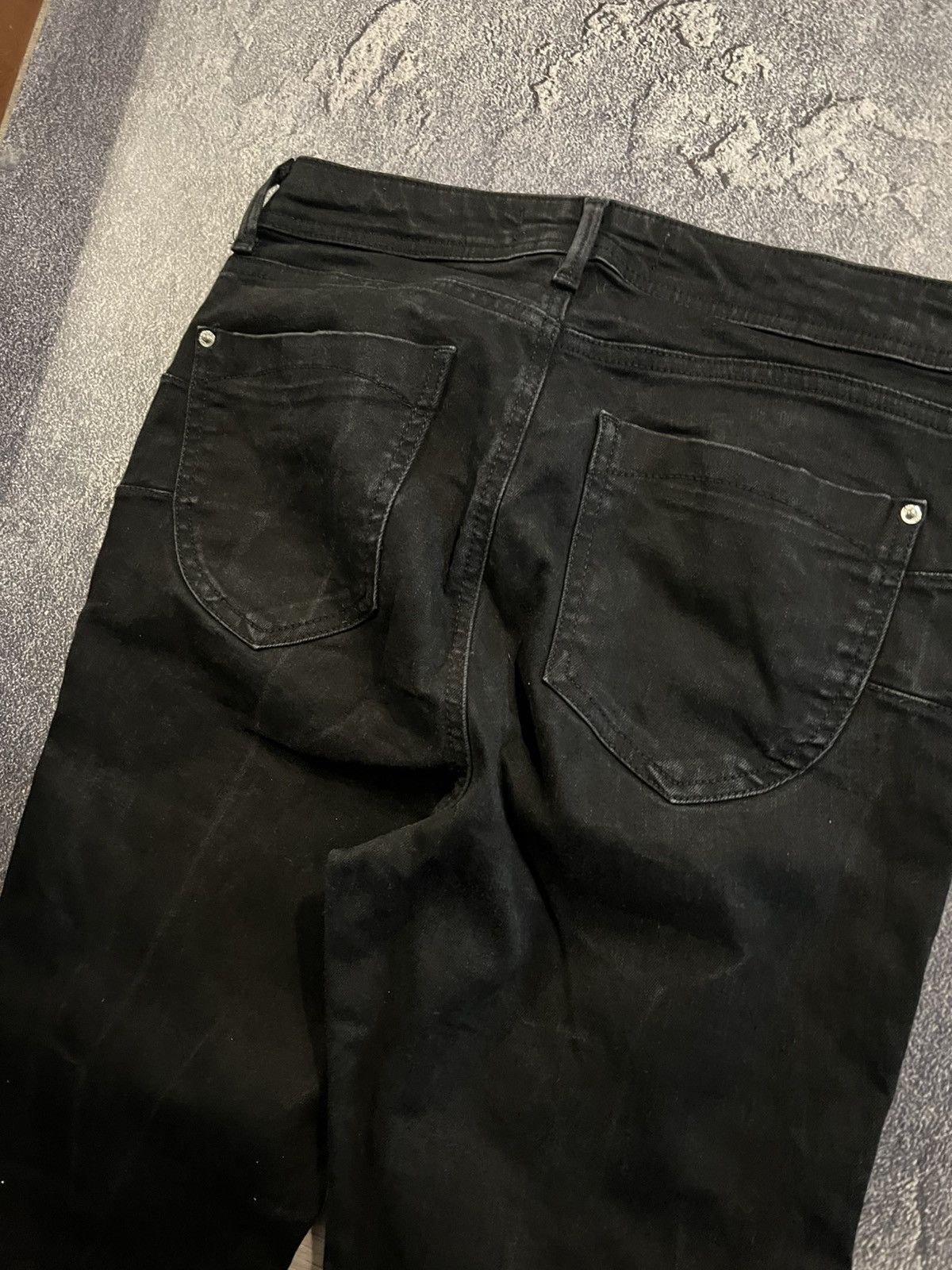 Japanese Brand Underground Y2K Wash Flared Vintage Jean / Number Nine Style Size US 31 - 5 Thumbnail