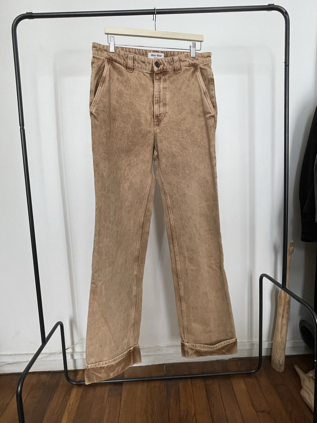 Miu Miu Very Rare Miu Miu Marbleized SS23 jeans Size US 33 - 1 Thumbnail
