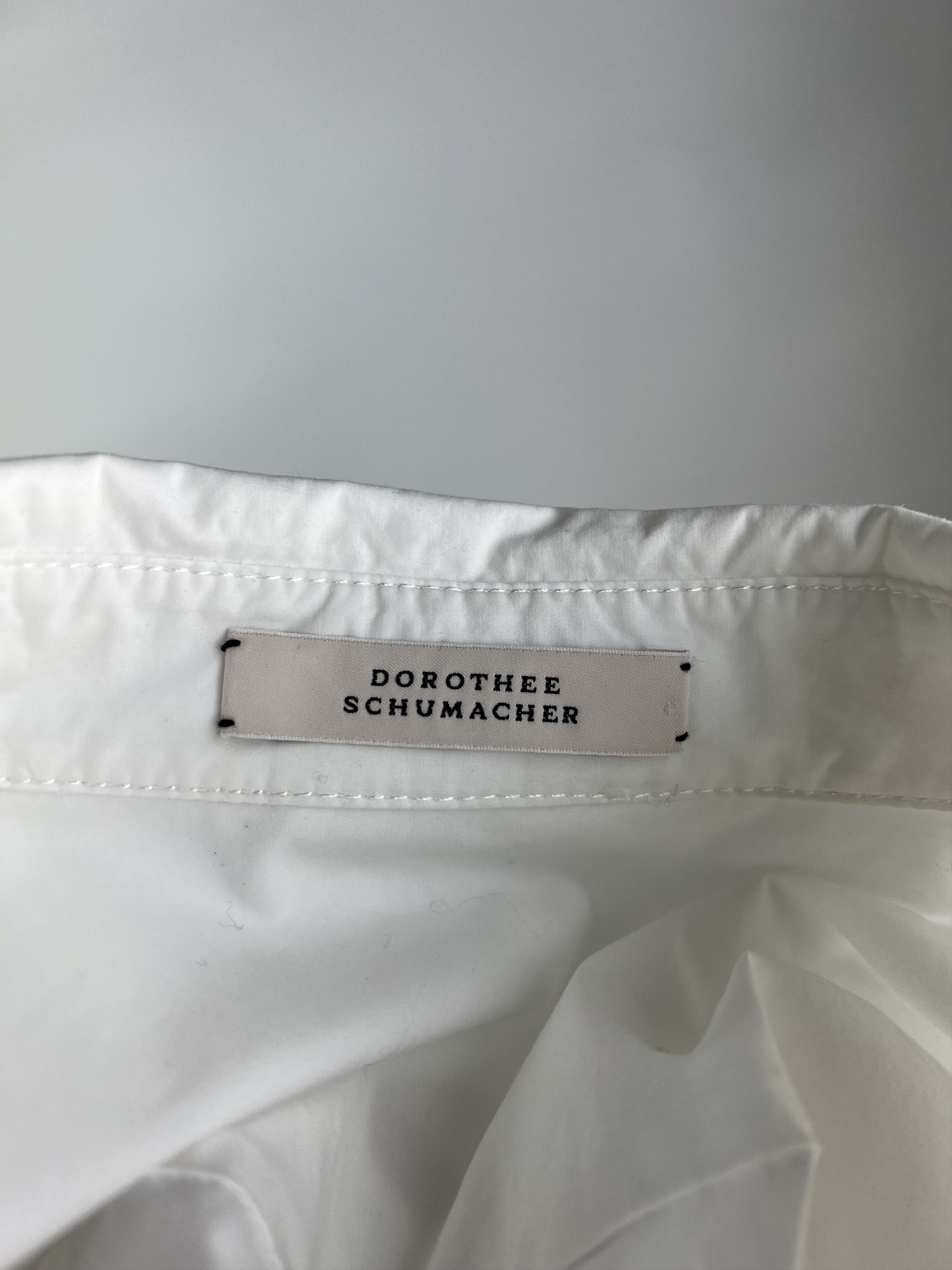 DOROTHEE SCHUMACHER Dorothee Schumacher White Button Up Shirt Blouse Lace Size 3 Size L / US 10 / IT 46 - 7 Thumbnail