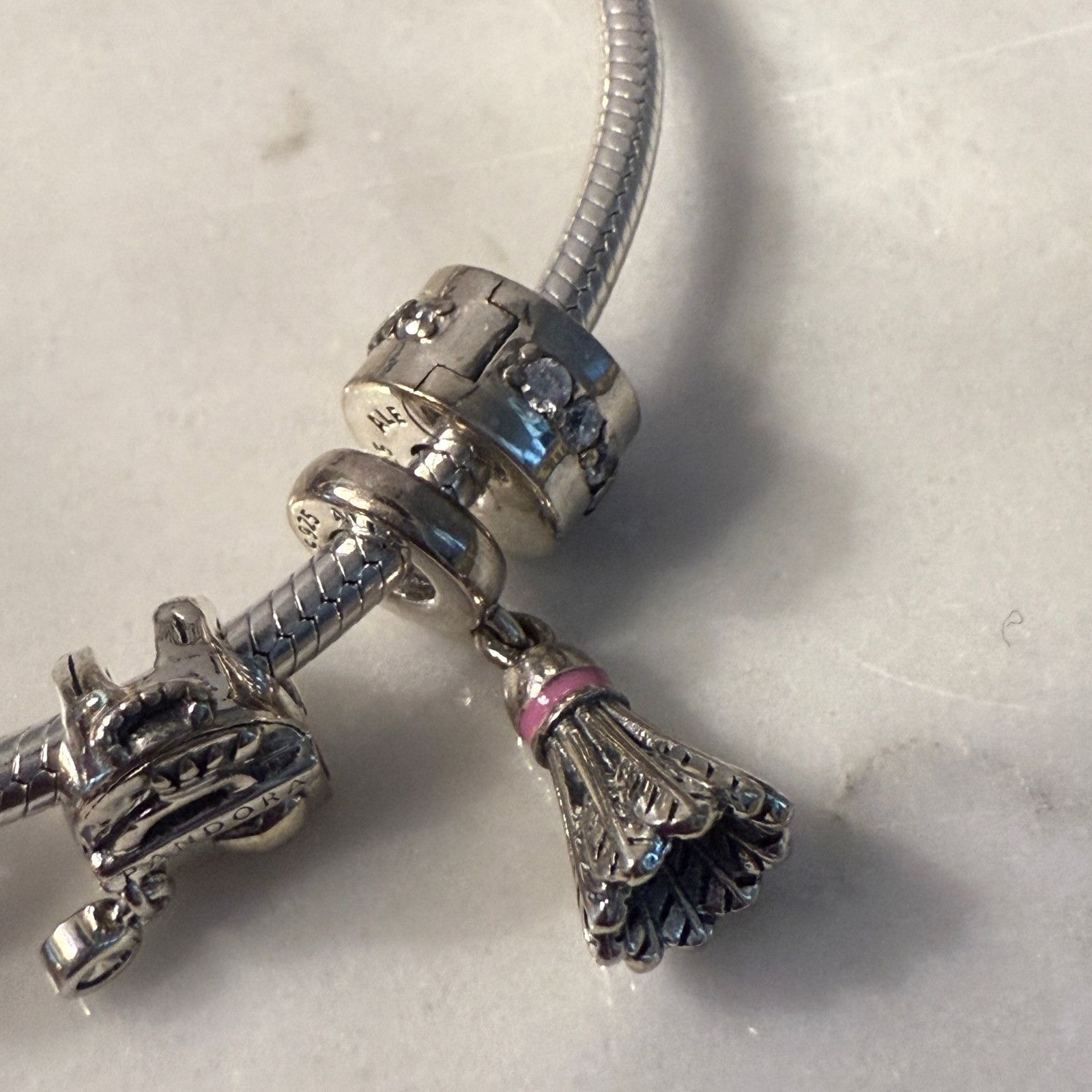 pandora Authentic Pandora, SZ 19Cm, Moments Silver Bracelet, 7 Adven Size ONE SIZE - 7 Thumbnail