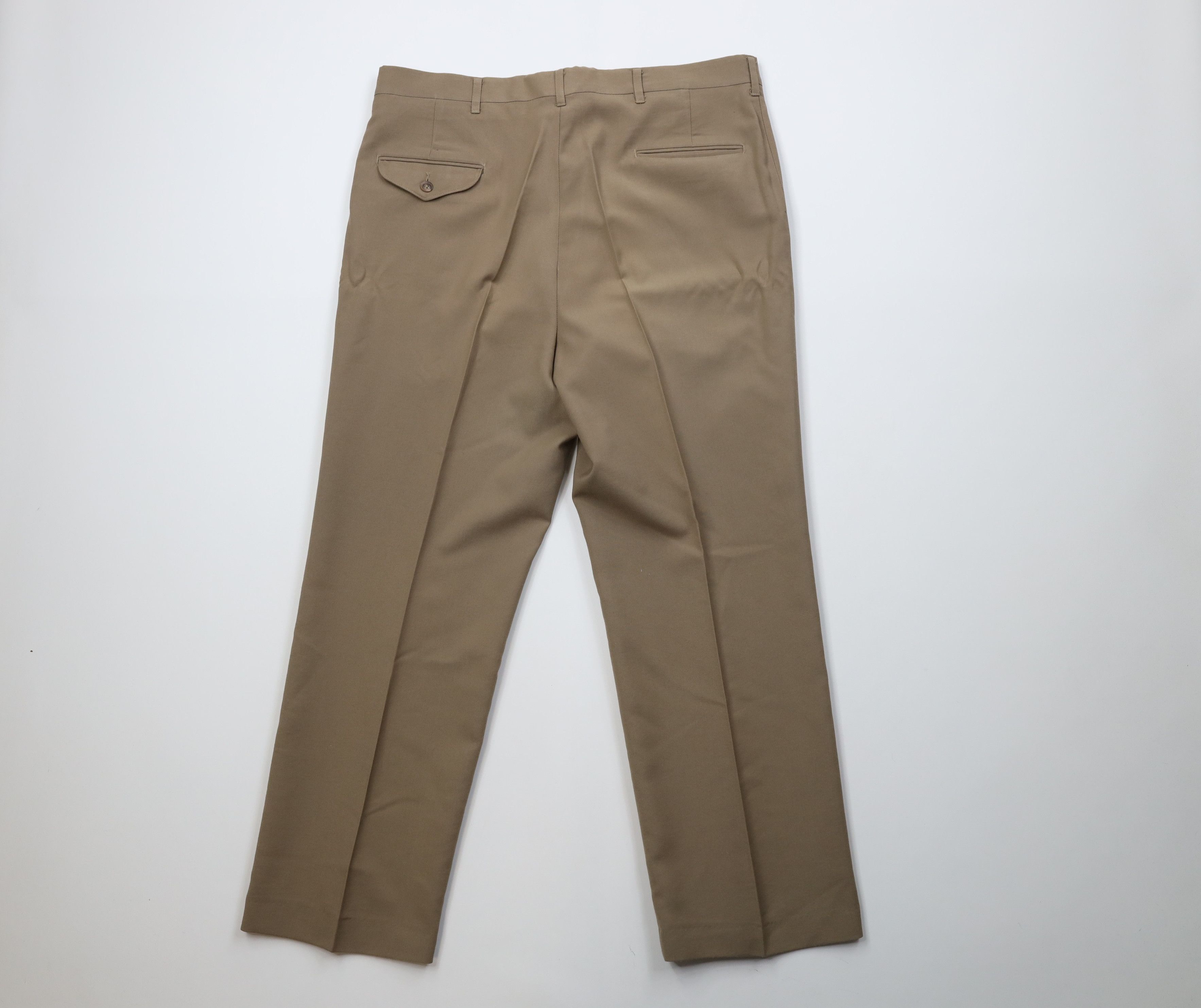 Vintage Vintage 90s Streetwear Wool Blend Knit Wide Leg Chino Pants Size US 38 / EU 54 - 9 Thumbnail
