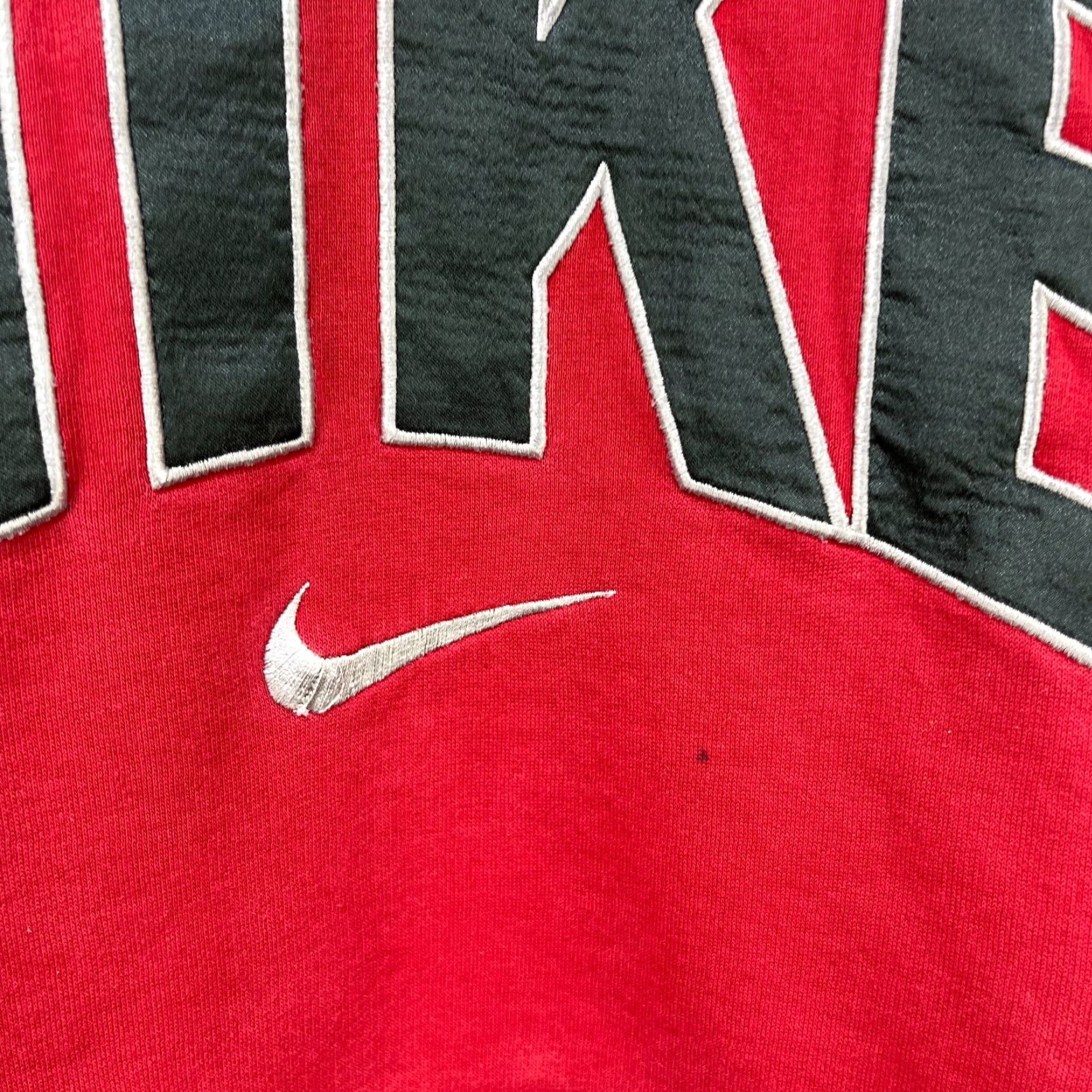 Nike VINTAGE Nike Hoodie Middle Swoosh Large M Red 90s Outdoor Pullover Hooded Men Boy? Size US M / EU 48-50 / 2 - 3 Thumbnail