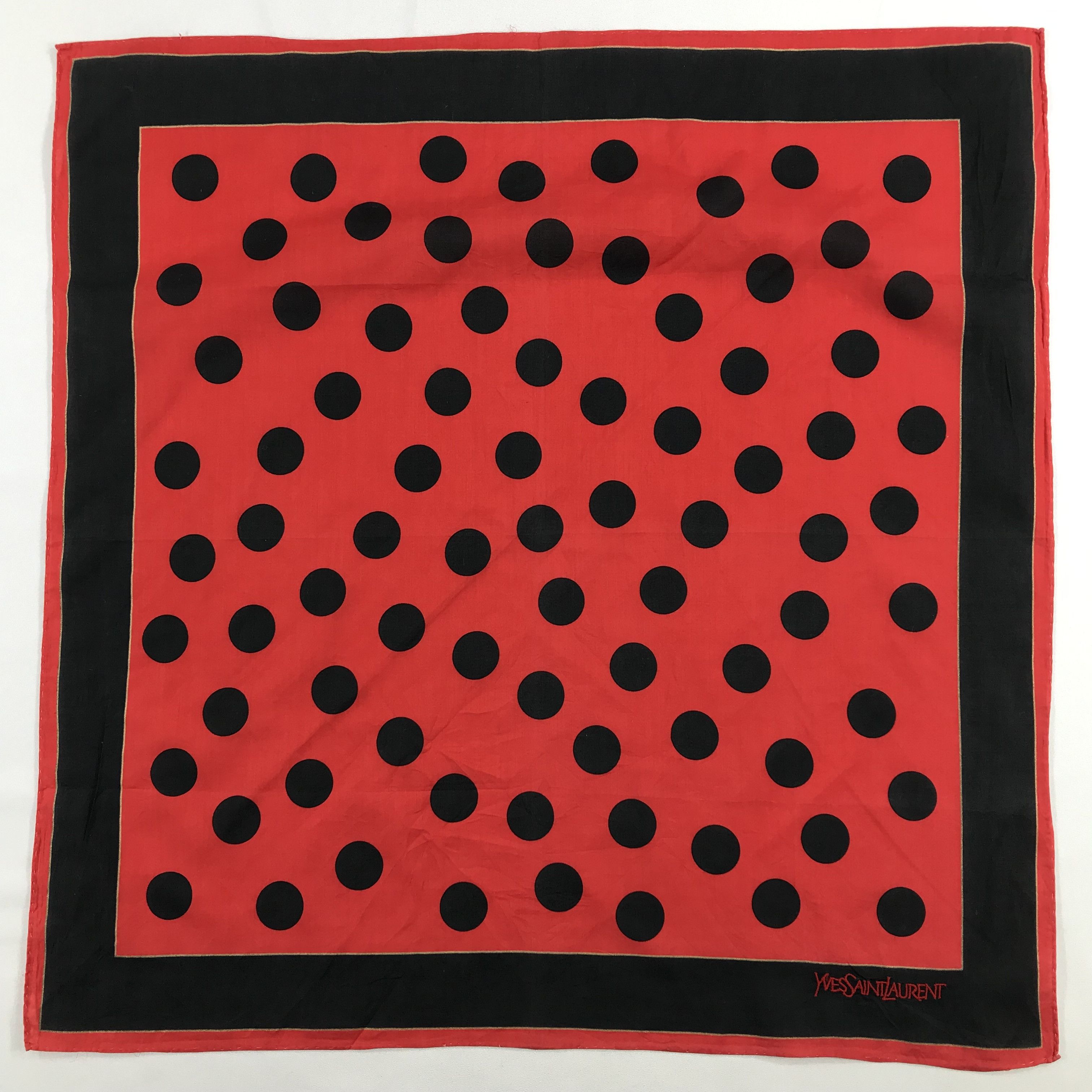 Vintage × Yves Saint Laurent Yves Saint Laurent Bandana / Handkerchief/Neckerchief -S2329 Size ONE SIZE - 1 Thumbnail