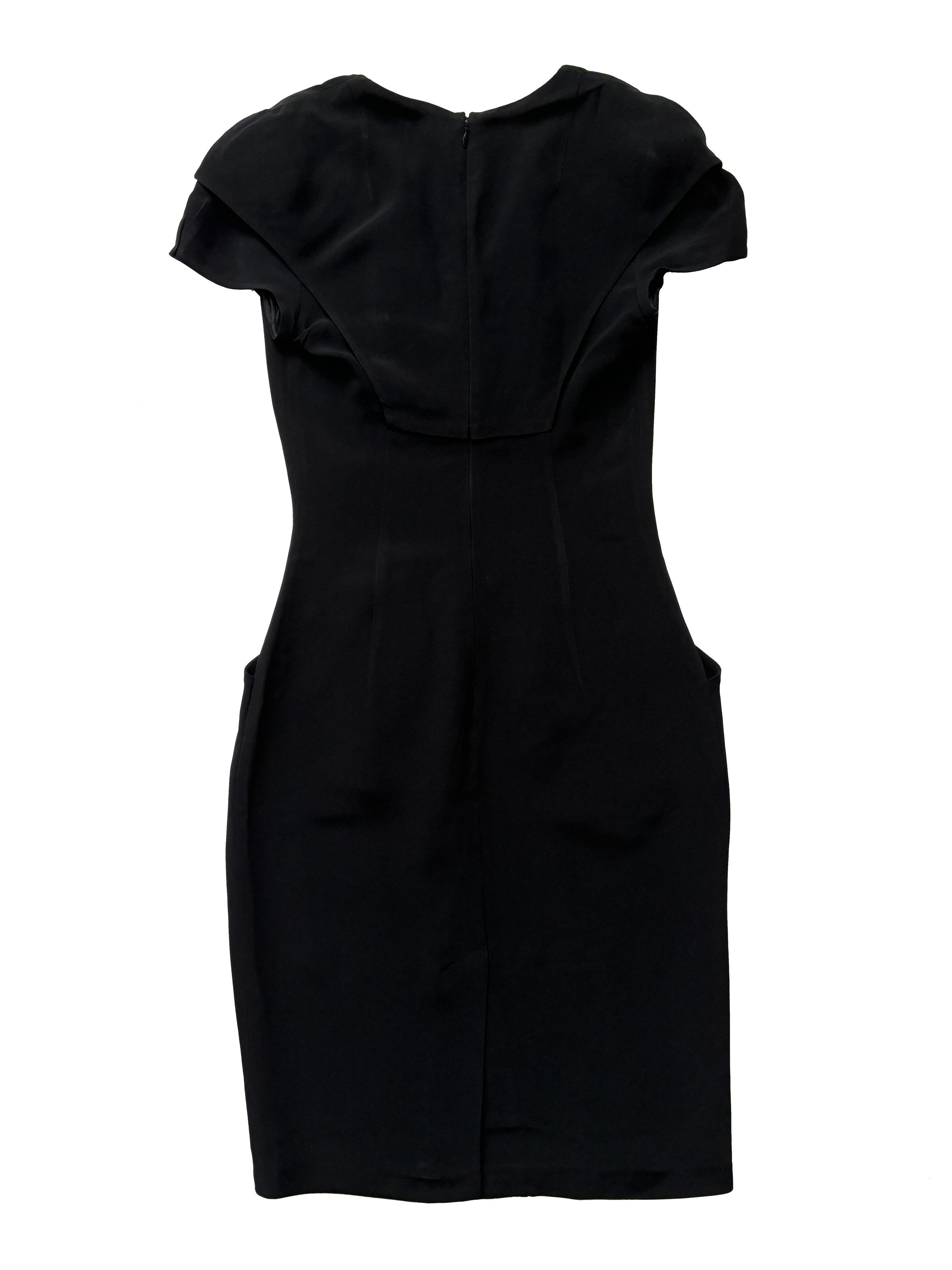 Prada ⚡️QUICK SALE⚡️Prada Black Cap Sleeve Dress with Pockets Size S / US 4 / IT 40 - 2 Thumbnail