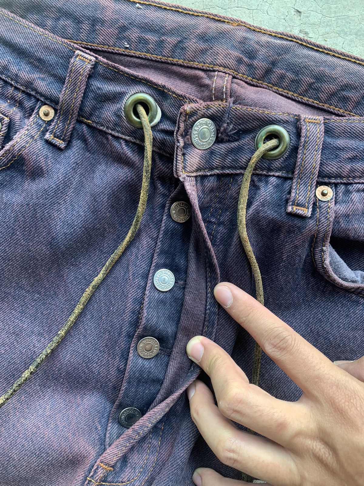Japanese Brand × Levi's × Sonic Lab Very Rare ✨ Levi’s x Soniclab Rebuild Hybrid Denim.NiceColor Size US 33 - 4 Thumbnail
