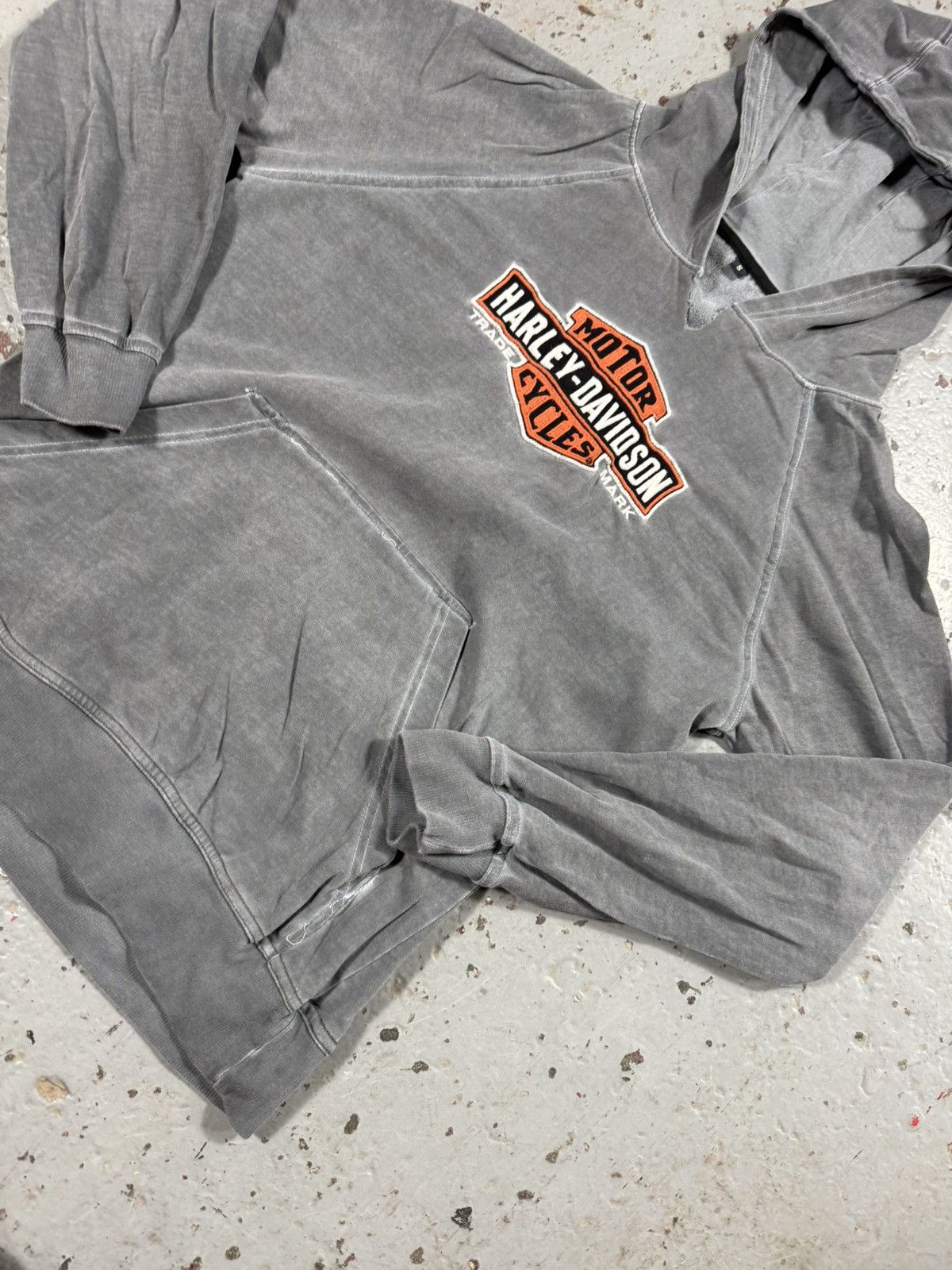 Harley Davidson Vintage Harley Davidson Trashed Hoodie Size US S / EU 44-46 / 1 - 2 Thumbnail
