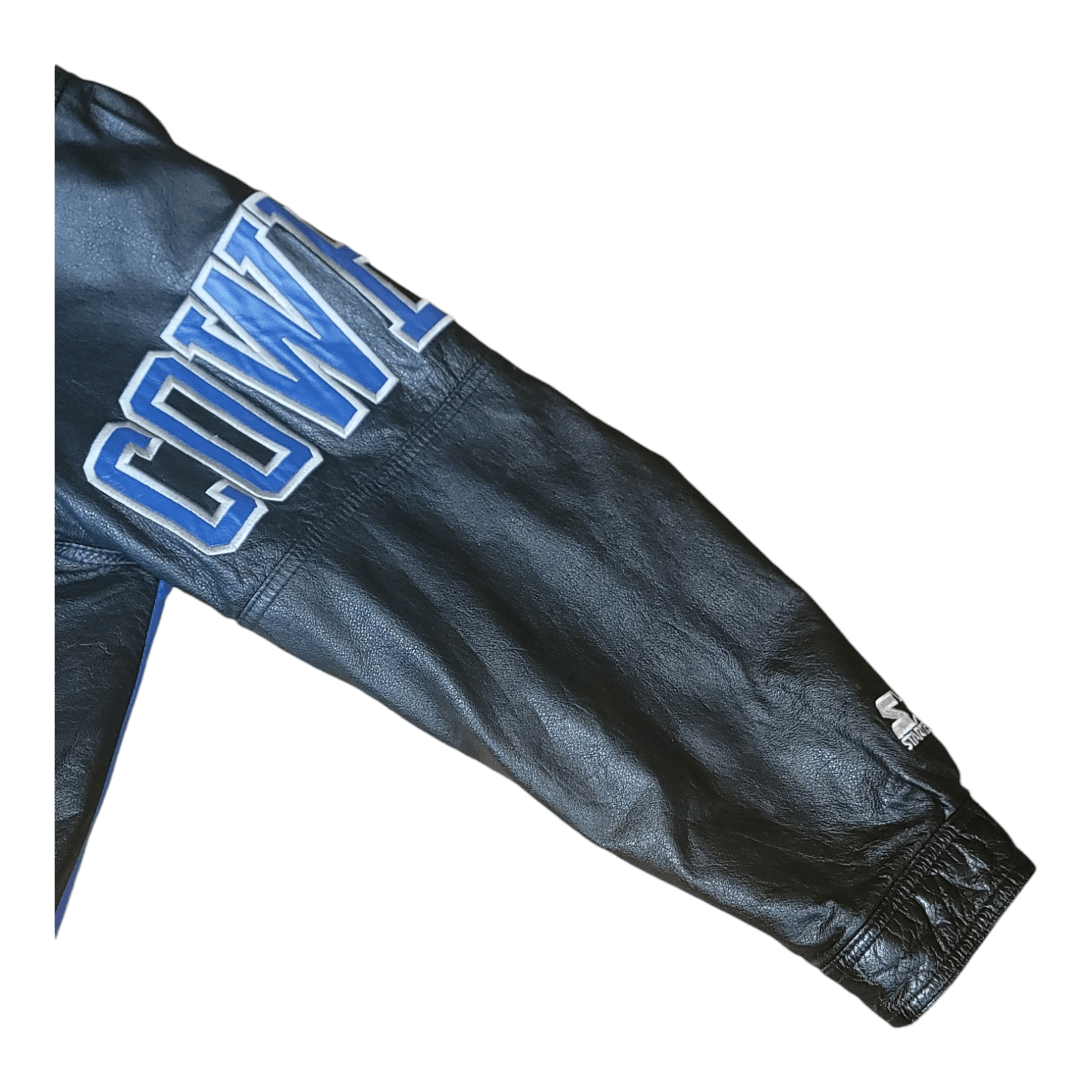 Starter Vintage Starter Dallas Cowboys Genuine Leather Coat Size US XL / EU 56 / 4 - 8 Thumbnail