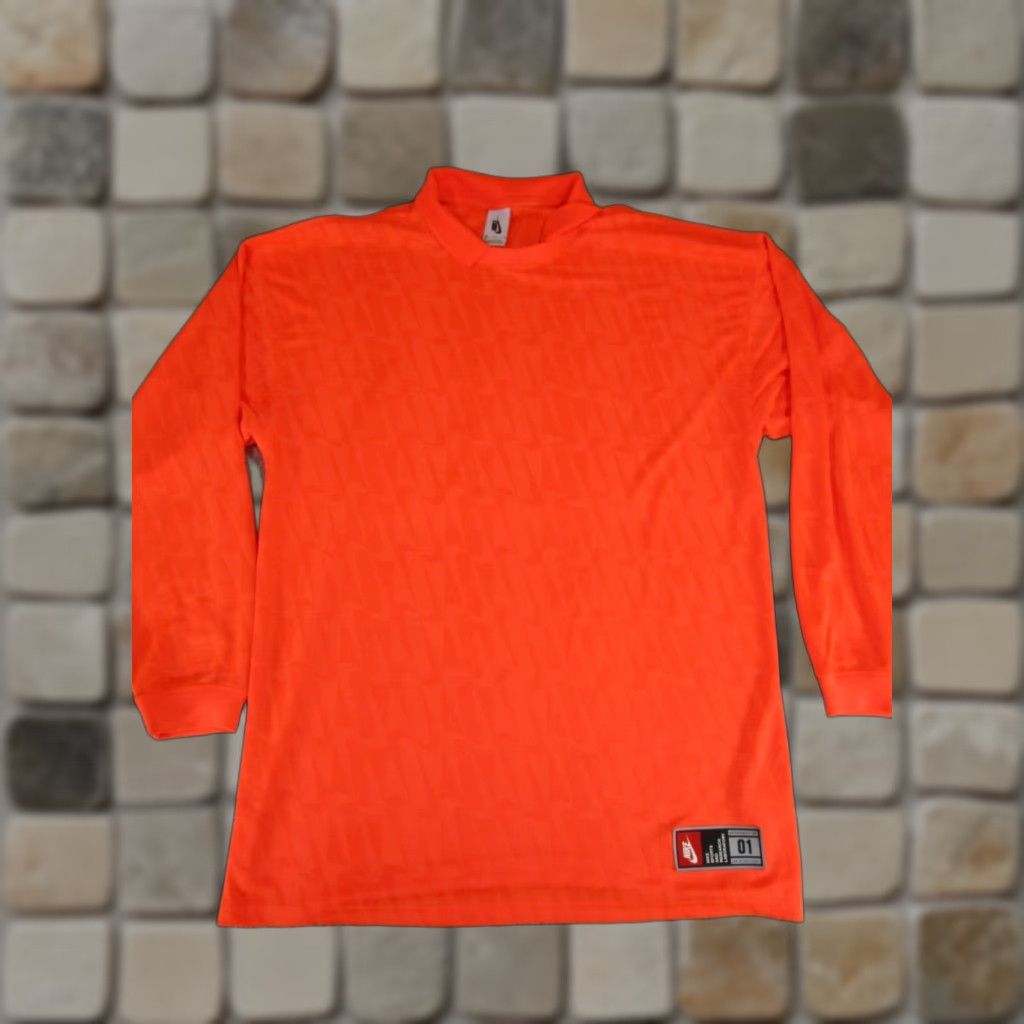 Nike VINTAGE Nike Lab Polo Shirt Womens Medium Orange Oversized Loose Fit Bowerman DR 01* Size M / US 6-8 / IT 42-44 - 1 Thumbnail