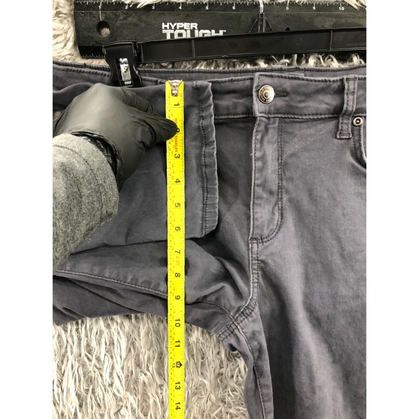 Vintage Sonoma Skinny Ankle Pants Womens Gray Size 16 Short Stretch Pockets Knit Regular Front Flat Front 27in Inseam Size 38" / US 16 / IT 52 - 4 Thumbnail