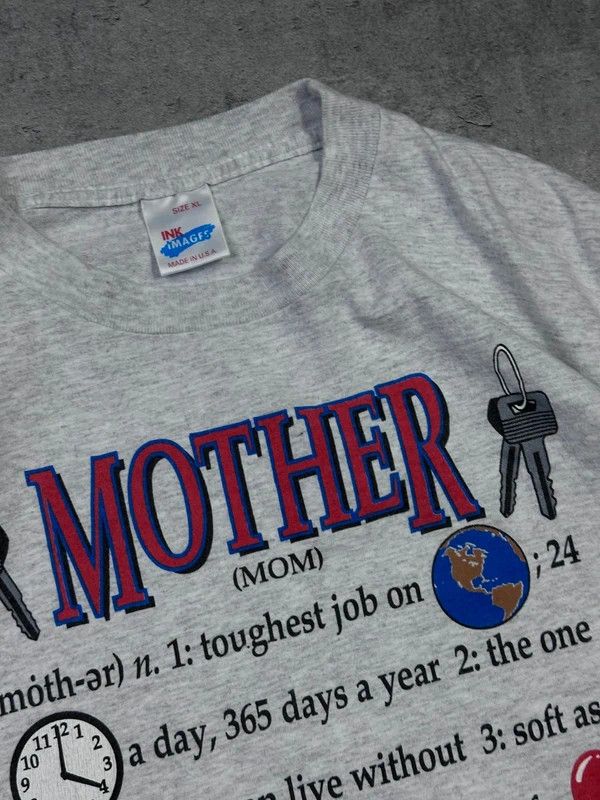 Vintage Mother vintage 90s single stitch tee grey graphic fullprint Size US XL / EU 56 / 4 - 3 Thumbnail