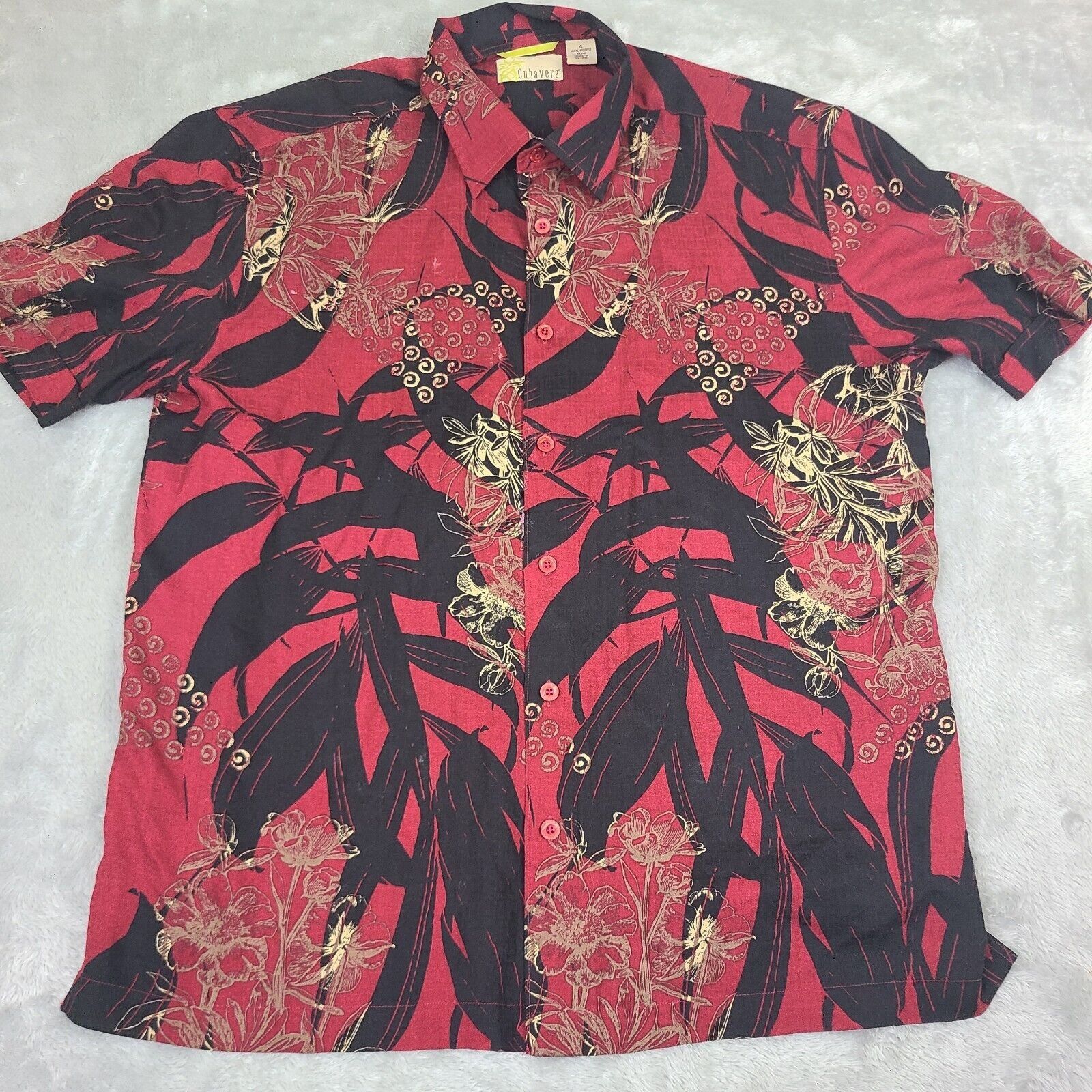 Cubavera Cubavera Men's Size X-large Hawaiian Shirt Short Sleeve Butt Size US XL / EU 56 / 4 - 1 Thumbnail