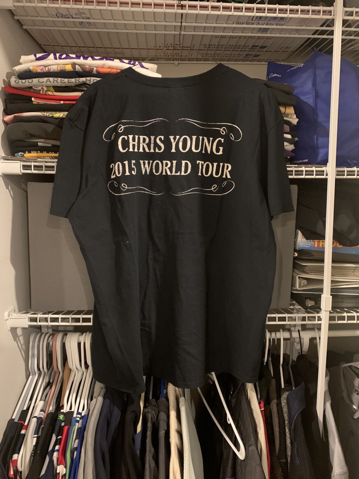 Gildan 2015 Chris Young World Tour T-Shirt Size US XL / EU 56 / 4 - 3 Thumbnail