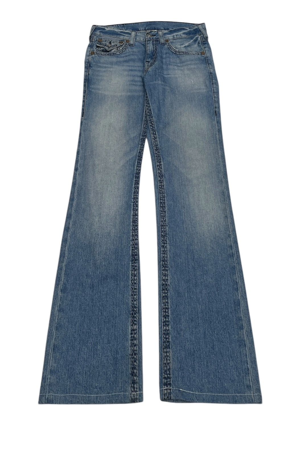 True Religion × Vintage Rare Design Vintage True Religion Made In Usa Jeans 2000s Size US 31 - 1 Thumbnail