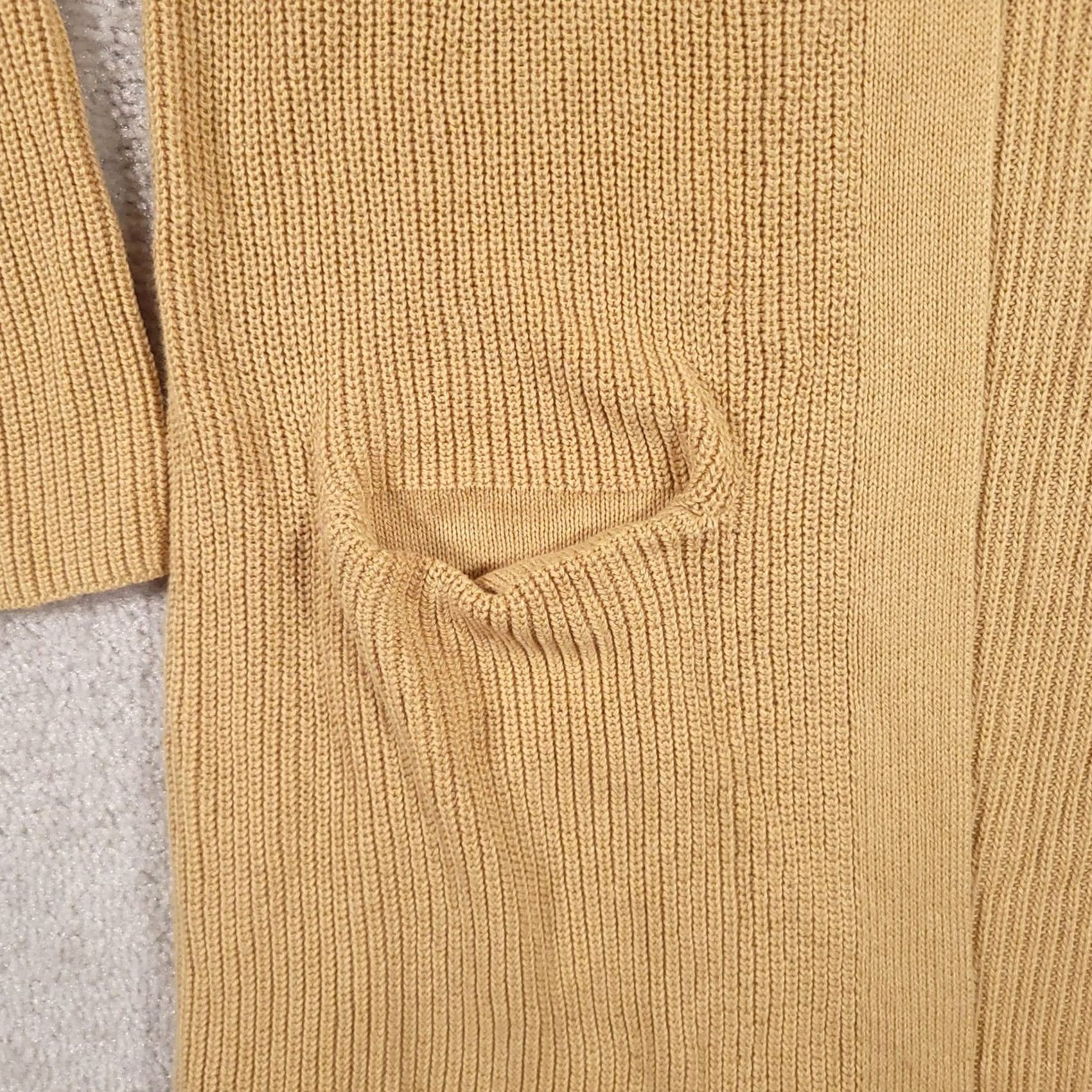 Gap GAP Cardigan Sweater Womens Medium Safari Tan Open Front Long Pocket Knit NWT Size M / US 6-8 / IT 42-44 - 5 Thumbnail