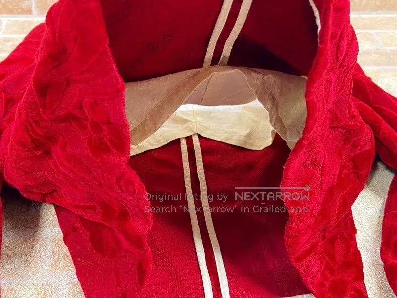 Comme des Garcons Comme des Garcons Red floral velvet design top Size S / US 4 / IT 40 - 7 Thumbnail