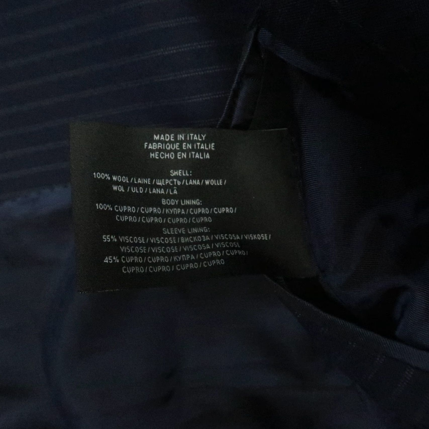 Ralph Lauren Ralph Lauren Black Label Blazer Men 44R Blue Stripe Wool Italy Mens Size 44R - 7 Thumbnail