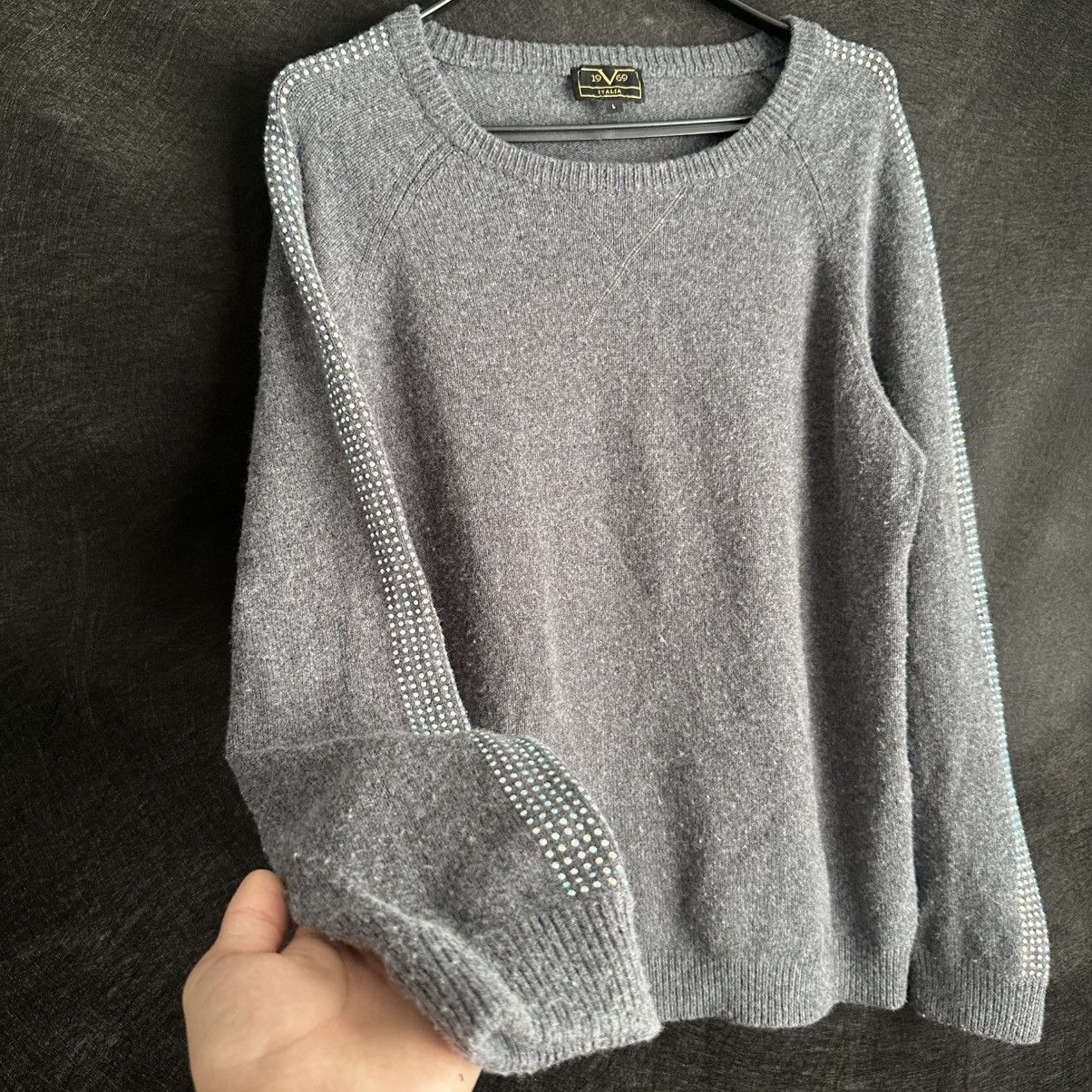 Versace Versace 19V69 Sweater With Rhinestones Size L / US 10 / IT 46 - 2 Thumbnail
