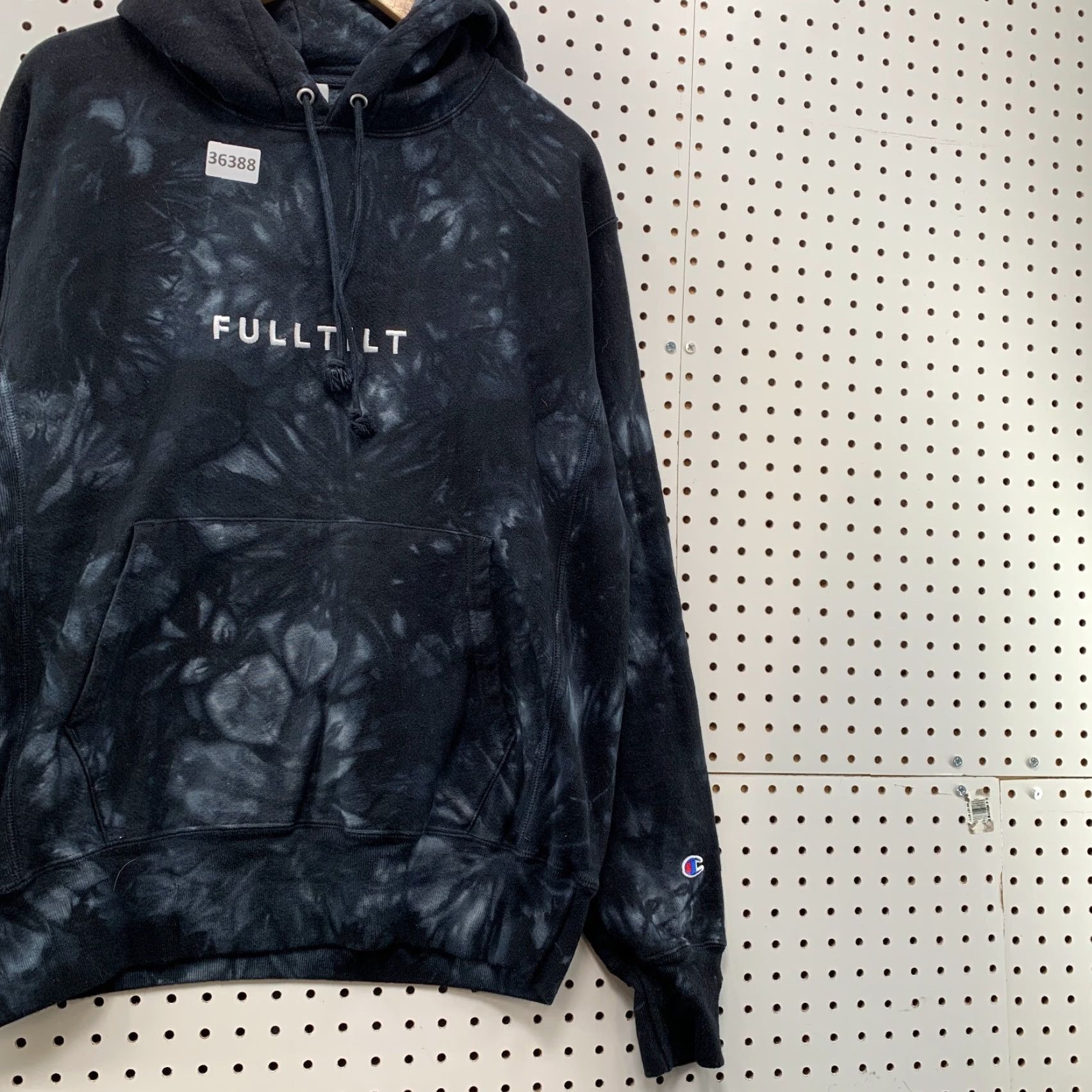 Champion VINTAGE Champion Reverse Weave Hoodie Mens Medium Black Acid Wash Pullover Fleece Heavyweight Size US M / EU 48-50 / 2 - 4 Thumbnail