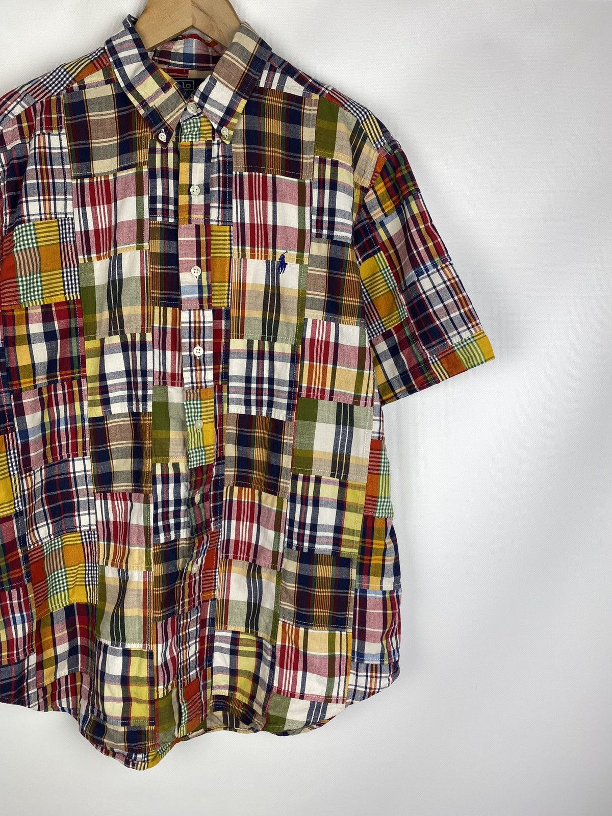 Polo Ralph Lauren Polo by Ralph Lauren VTG patchwork S/S button up shirt Size US L / EU 52-54 / 3 - 3 Thumbnail