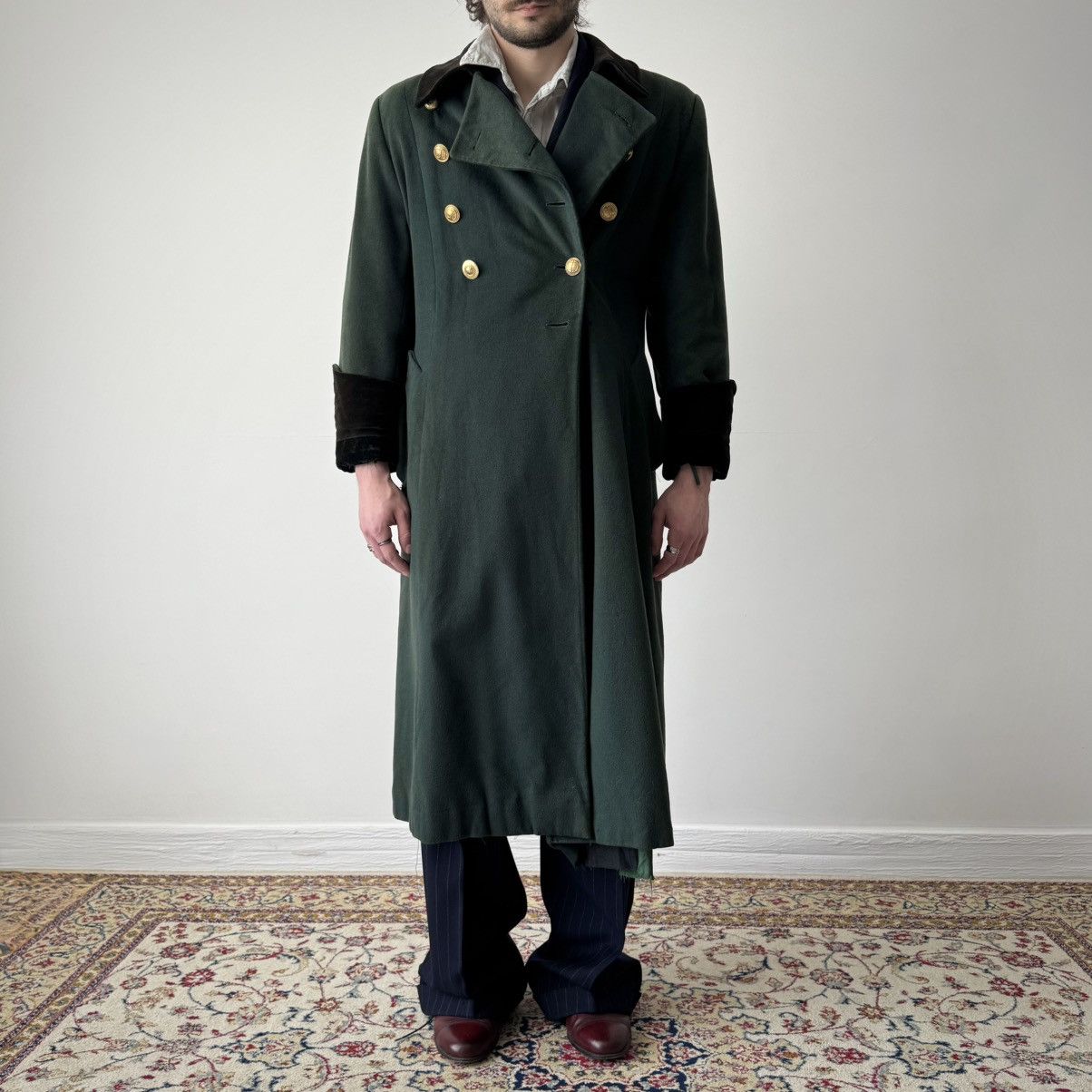 Vintage 1970s Christian Dior 'Thrashed' Wool Coat